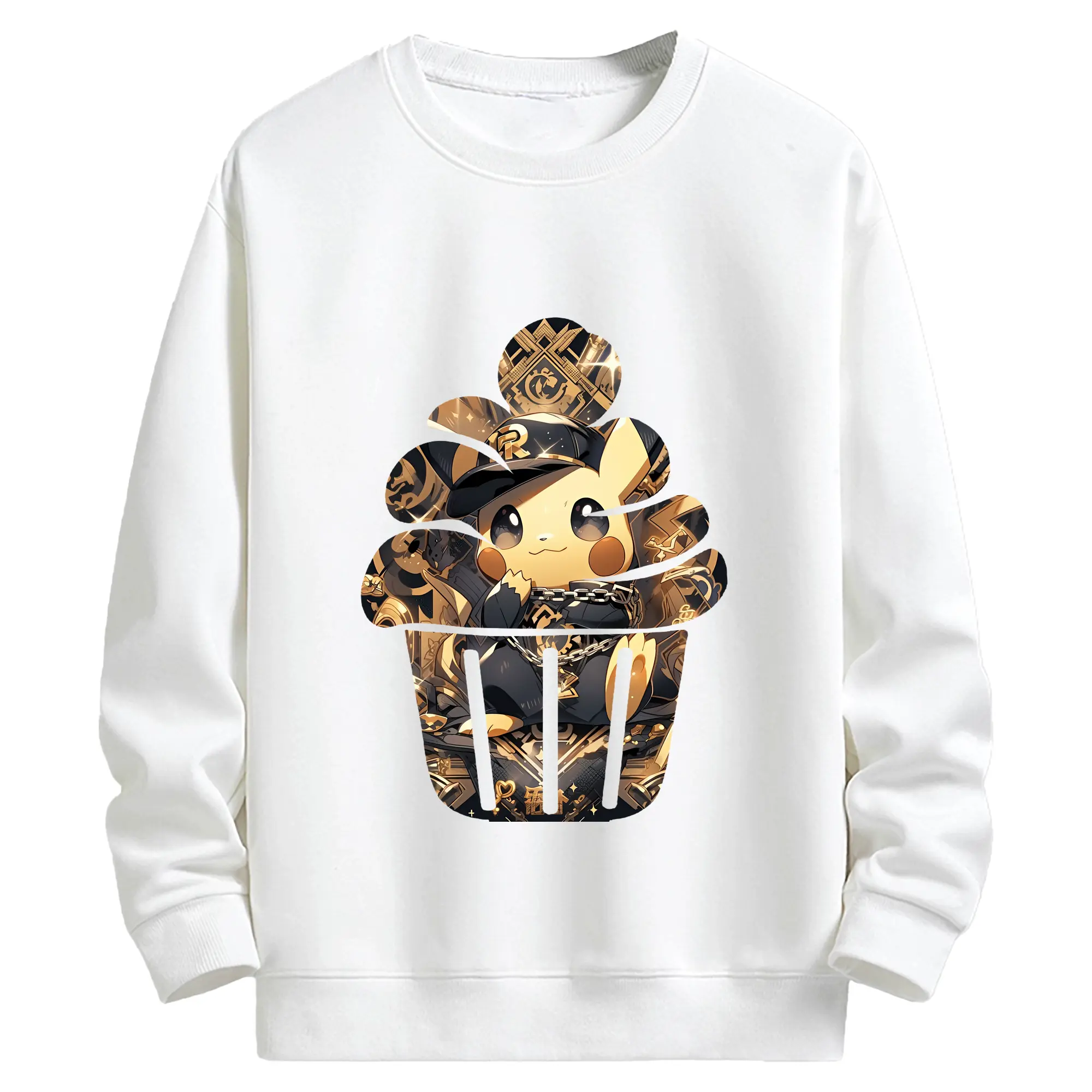 ポケモン グッズ,ピカチュウ - キッズ クルーネックスウェットシャツ ・ フロントプリント ・ 綿80％ ポリエステル20％ ・ 快適 通学 スポーツ 日常使い お散歩用