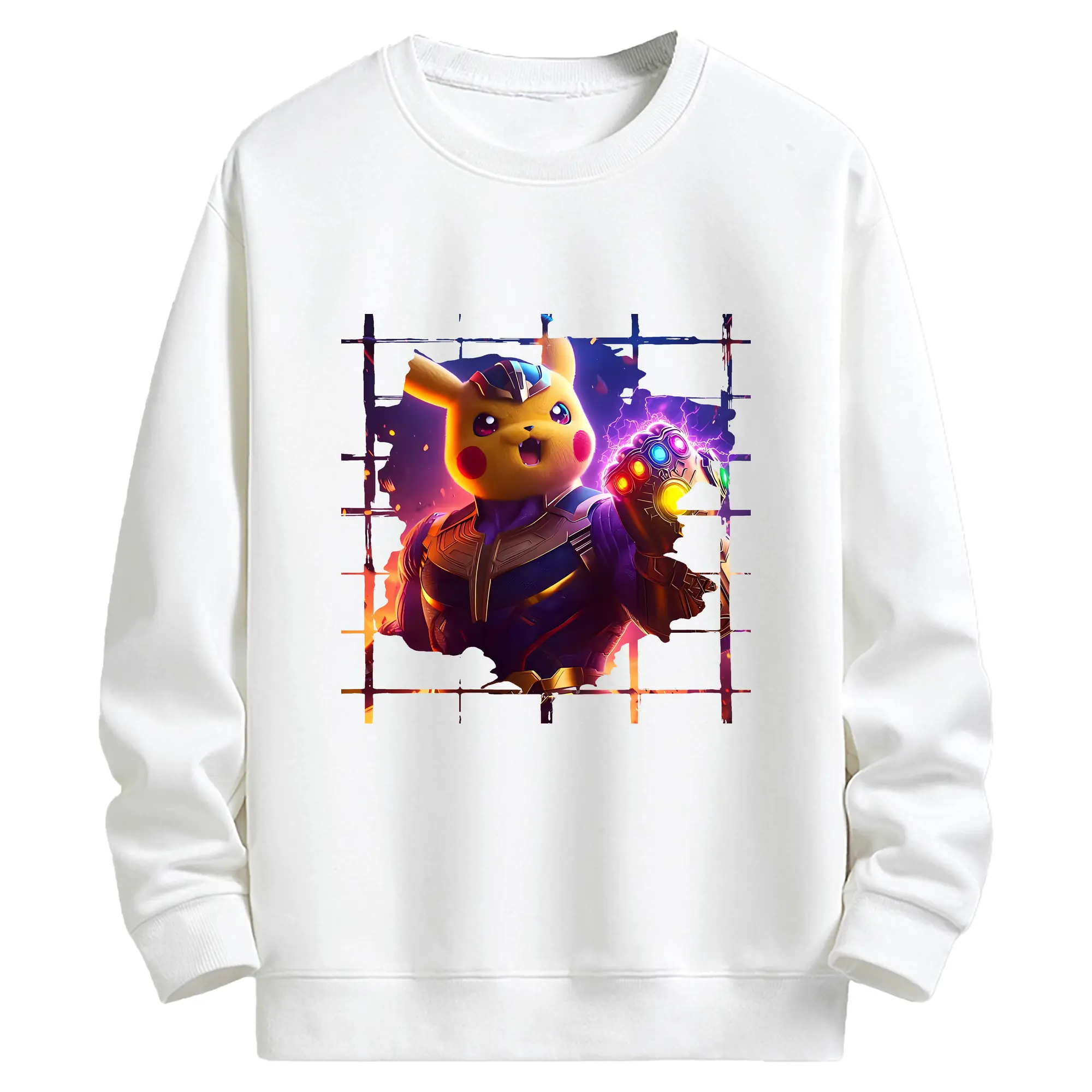 ポケモン グッズ,ピカチュウ - キッズ クルーネックスウェットシャツ ・ フロントプリント ・ 綿80％ ポリエステル20％ ・ 快適 通学 スポーツ 日常使い お散歩用