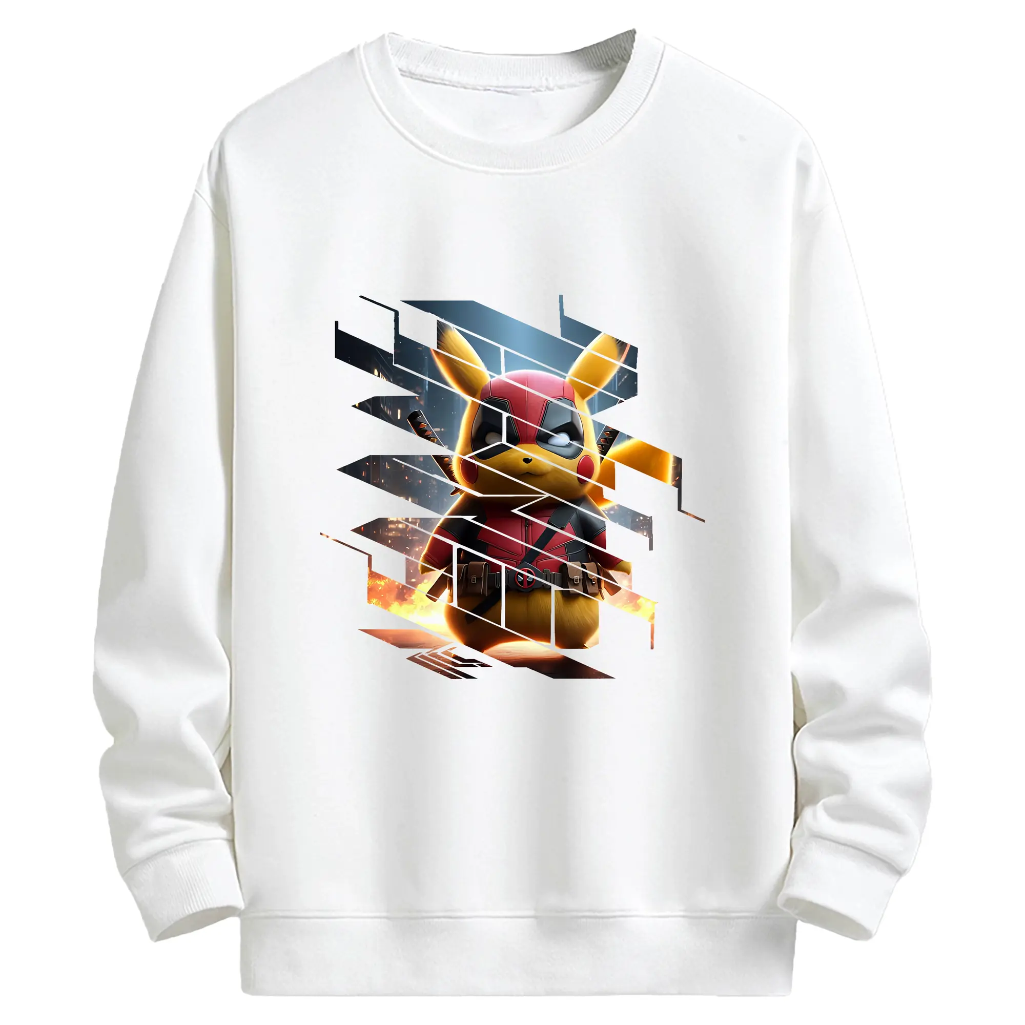 ポケモン グッズ,ピカチュウ - キッズ クルーネックスウェットシャツ ・ フロントプリント ・ 綿80％ ポリエステル20％ ・ 快適 通学 スポーツ 日常使い お散歩用