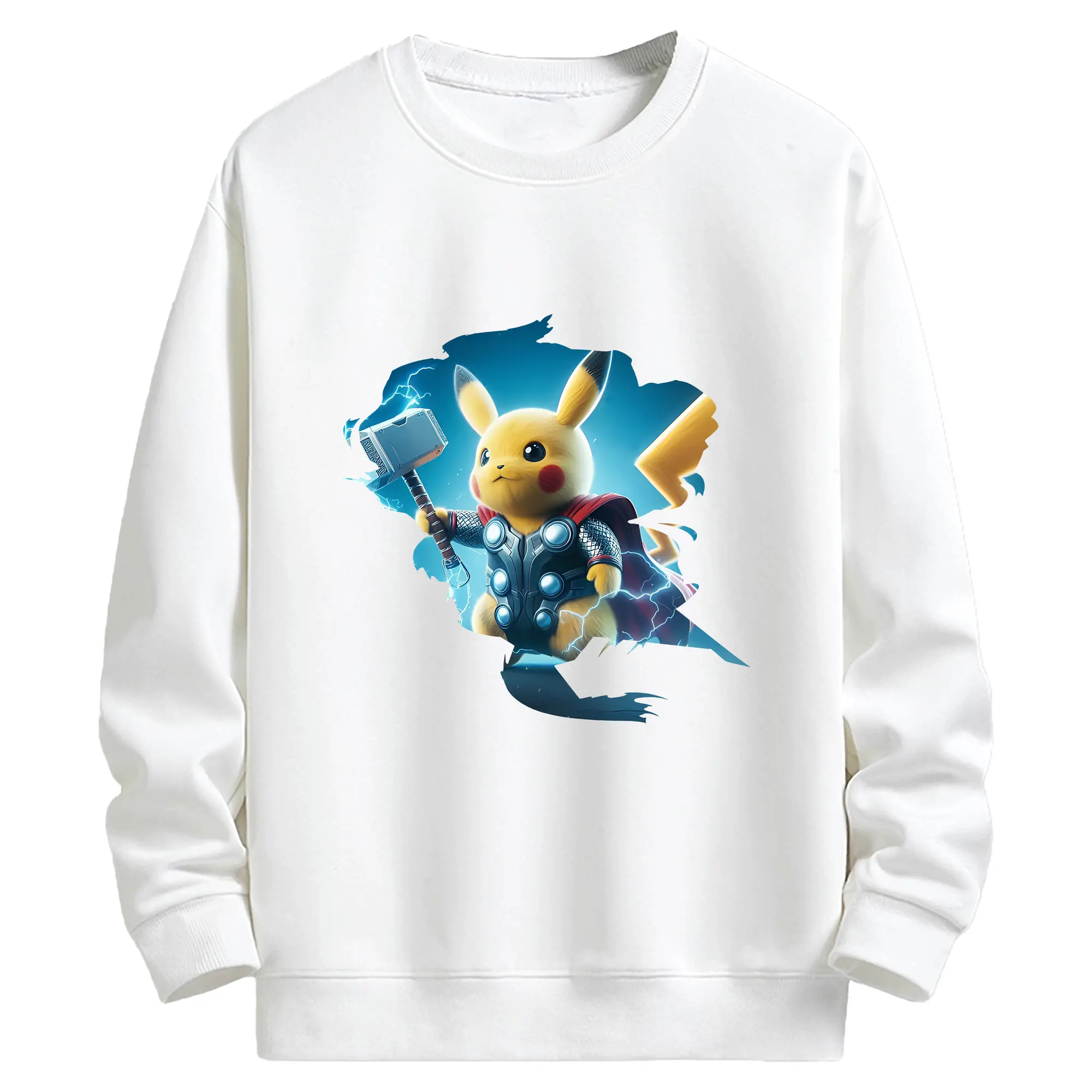 ポケモン グッズ,ピカチュウ - キッズ クルーネックスウェットシャツ ・ フロントプリント ・ 綿80％ ポリエステル20％ ・ 快適 通学 スポーツ 日常使い お散歩用