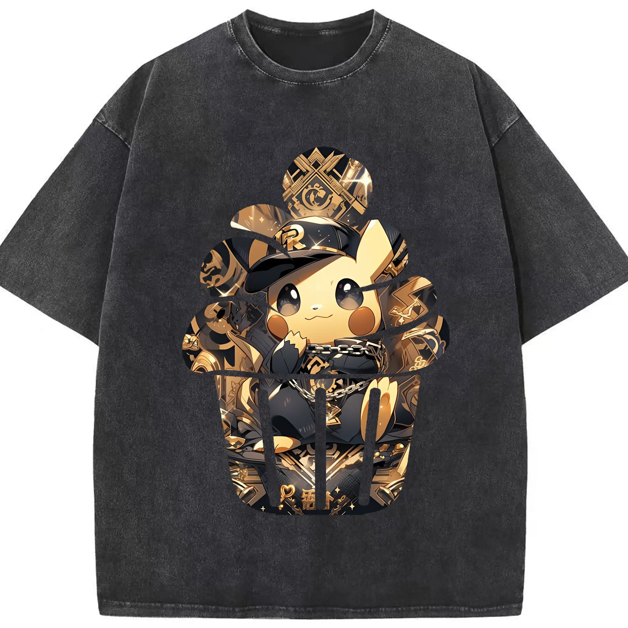 ポケモン グッズ,ピカチュウ - 綿100％ ヴィンテージ風 半袖Tシャツ ・ フロントプリント ・ 柔らか肌触り ・ 通気性 快適 ・ スポーツ カジュアル 外出用