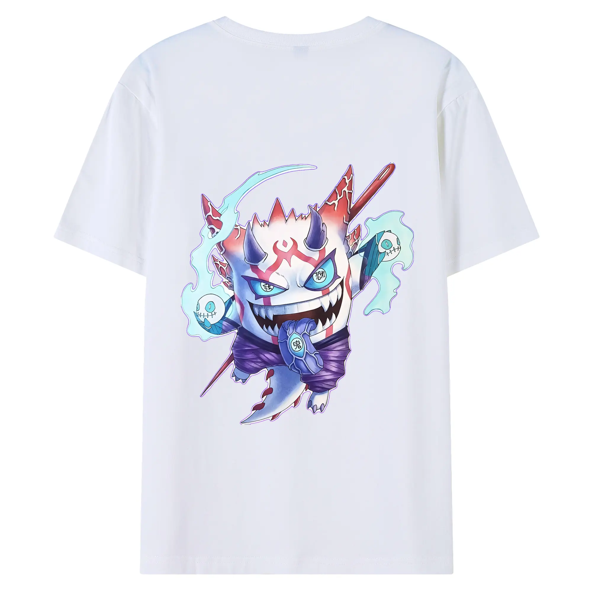 ポケモン グッズ,ゲンガー - 綿100％ 半袖Tシャツ ・ バックプリント ・ 快適 通気性 ・ 日常使い 散歩 スポーツ用