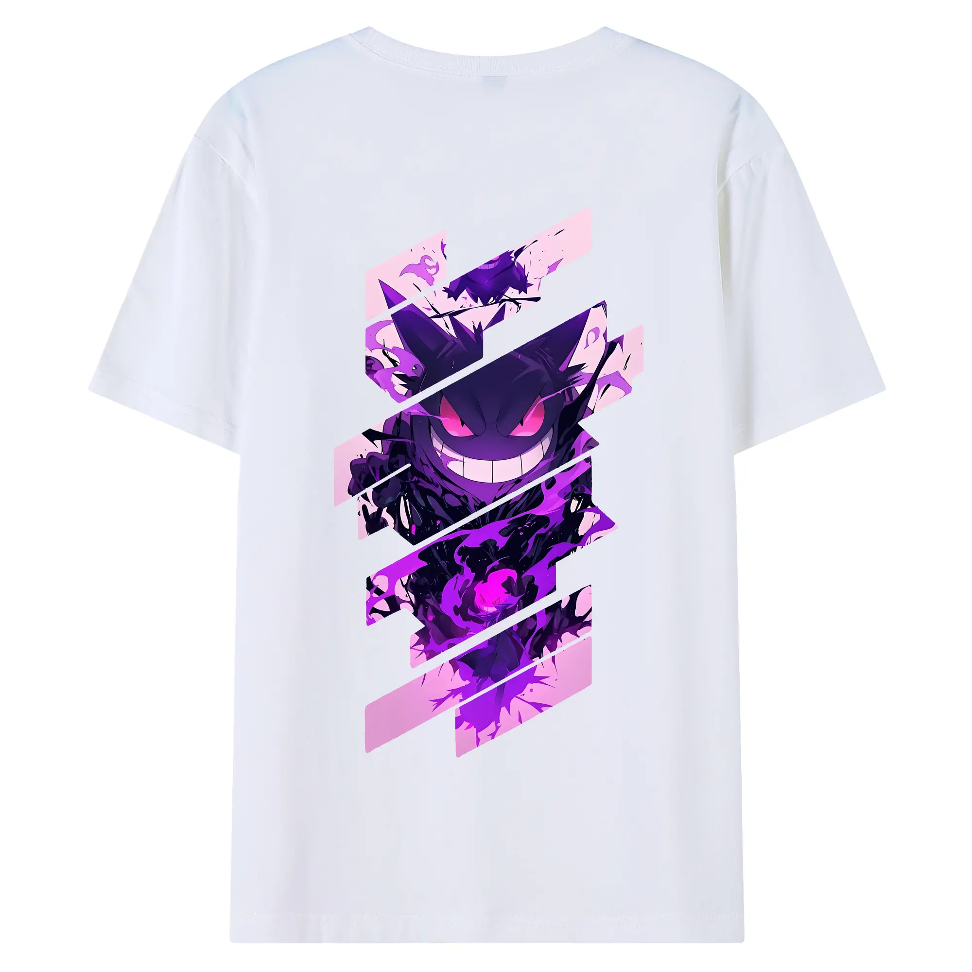 ポケモン グッズ,ゲンガー - 綿100％ 半袖Tシャツ ・ バックプリント ・ 快適 通気性 ・ 日常使い 散歩 スポーツ用