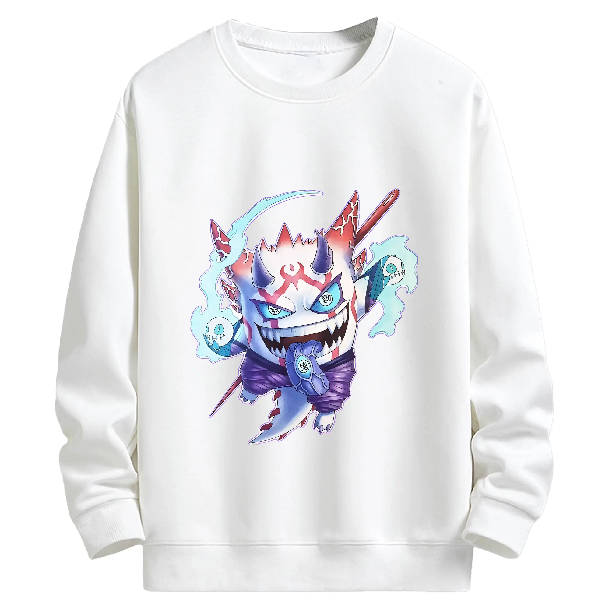 ポケモン グッズ,ゲンガー - キッズ クルーネックスウェットシャツ ・ フロントプリント ・ 綿80％ ポリエステル20％ ・ 快適 通学 スポーツ 日常使い お散歩用