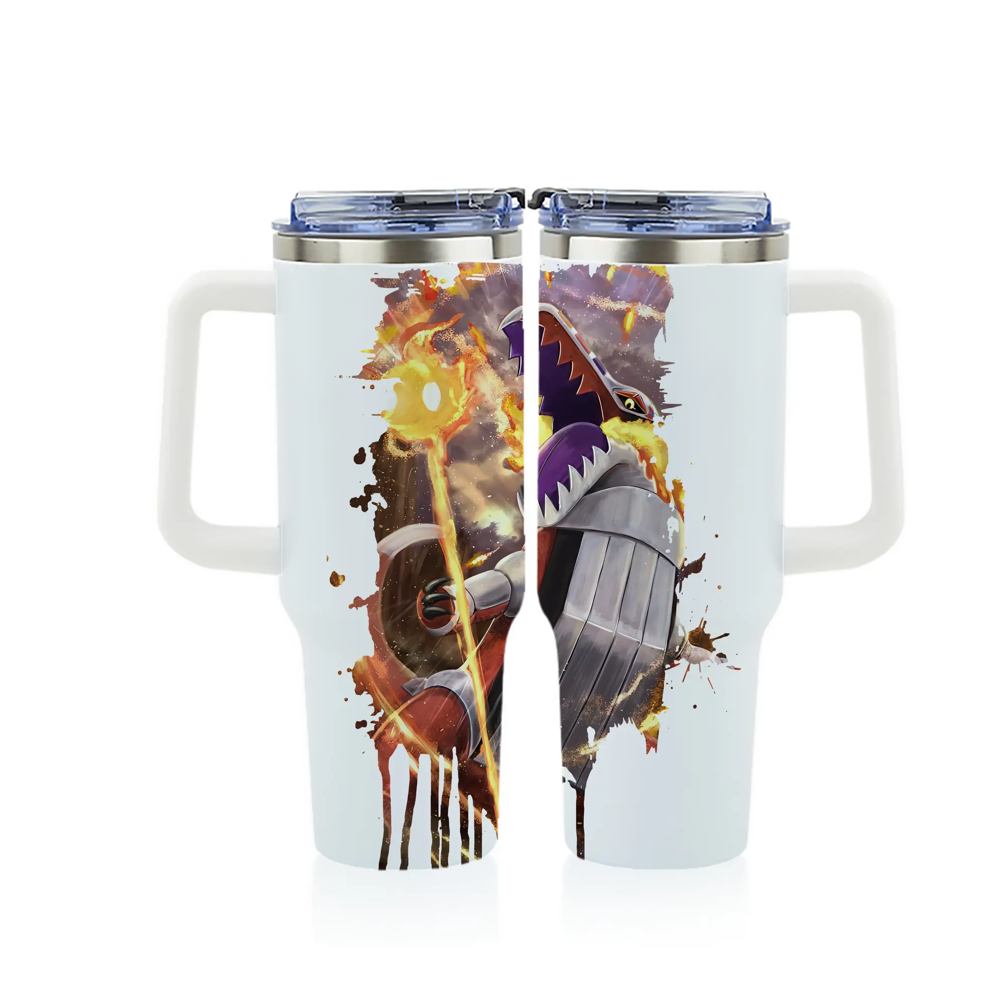 ポケモン グッズ,ホゲータ - 1200mL フルプリント車用タンブラー ・ 304ステンレス 内側 ・ 201ステンレス 外側 ・ 保温 保冷 ・ 通勤 ドライブ アウトドア用