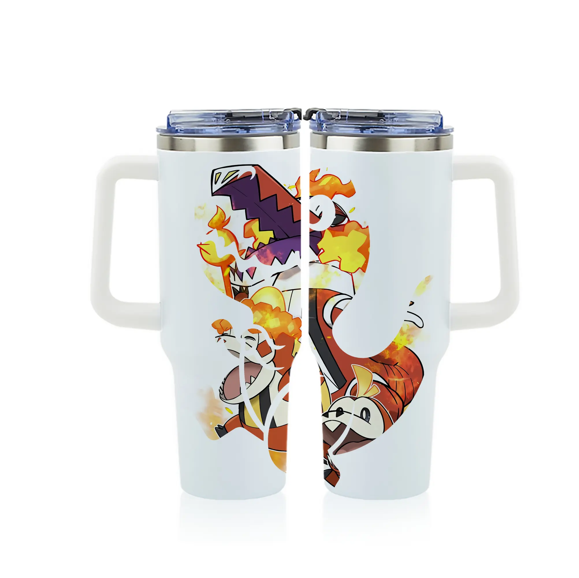 ポケモン グッズ,ホゲータ - 1200mL フルプリント車用タンブラー ・ 304ステンレス 内側 ・ 201ステンレス 外側 ・ 保温 保冷 ・ 通勤 ドライブ アウトドア用