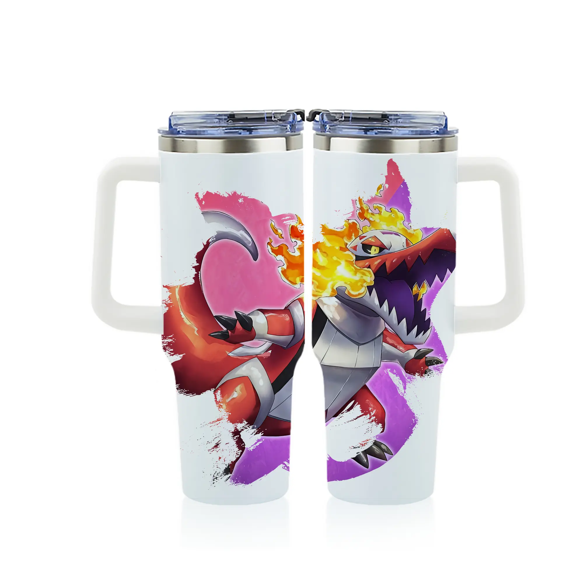 ポケモン グッズ,ホゲータ - 1200mL フルプリント車用タンブラー ・ 304ステンレス 内側 ・ 201ステンレス 外側 ・ 保温 保冷 ・ 通勤 ドライブ アウトドア用