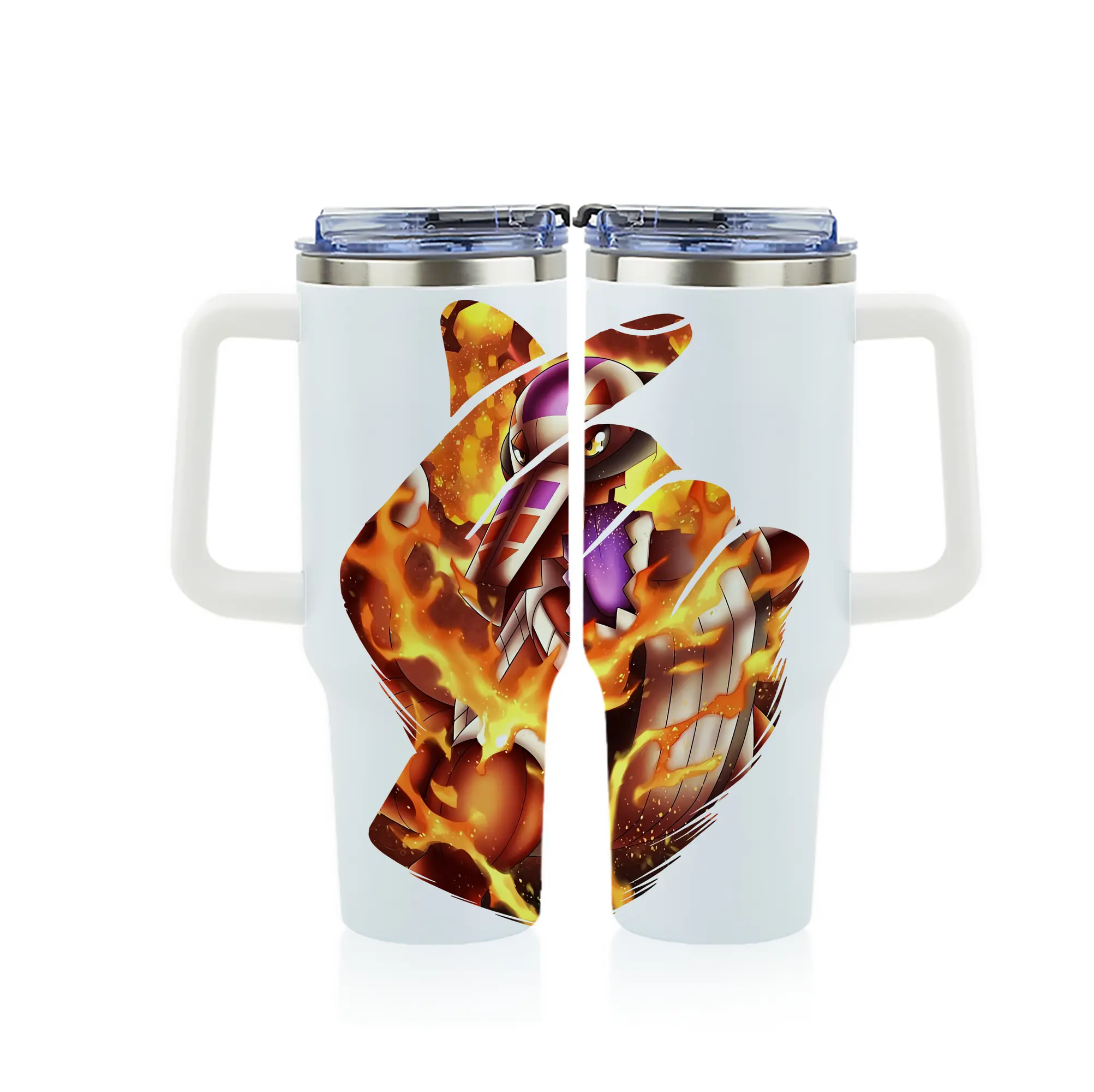 ポケモン グッズ,ホゲータ - 1200mL フルプリント車用タンブラー ・ 304ステンレス 内側 ・ 201ステンレス 外側 ・ 保温 保冷 ・ 通勤 ドライブ アウトドア用