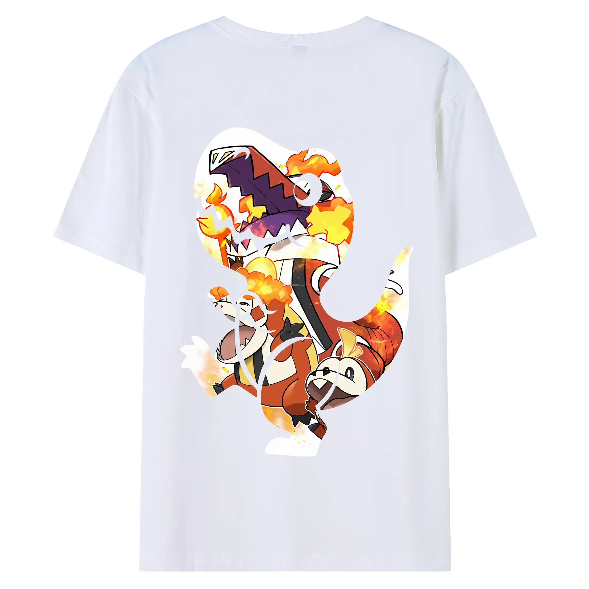 ポケモン グッズ,ホゲータ - 綿100％ 半袖Tシャツ ・ バックプリント ・ 快適 通気性 ・ 日常使い 散歩 スポーツ用