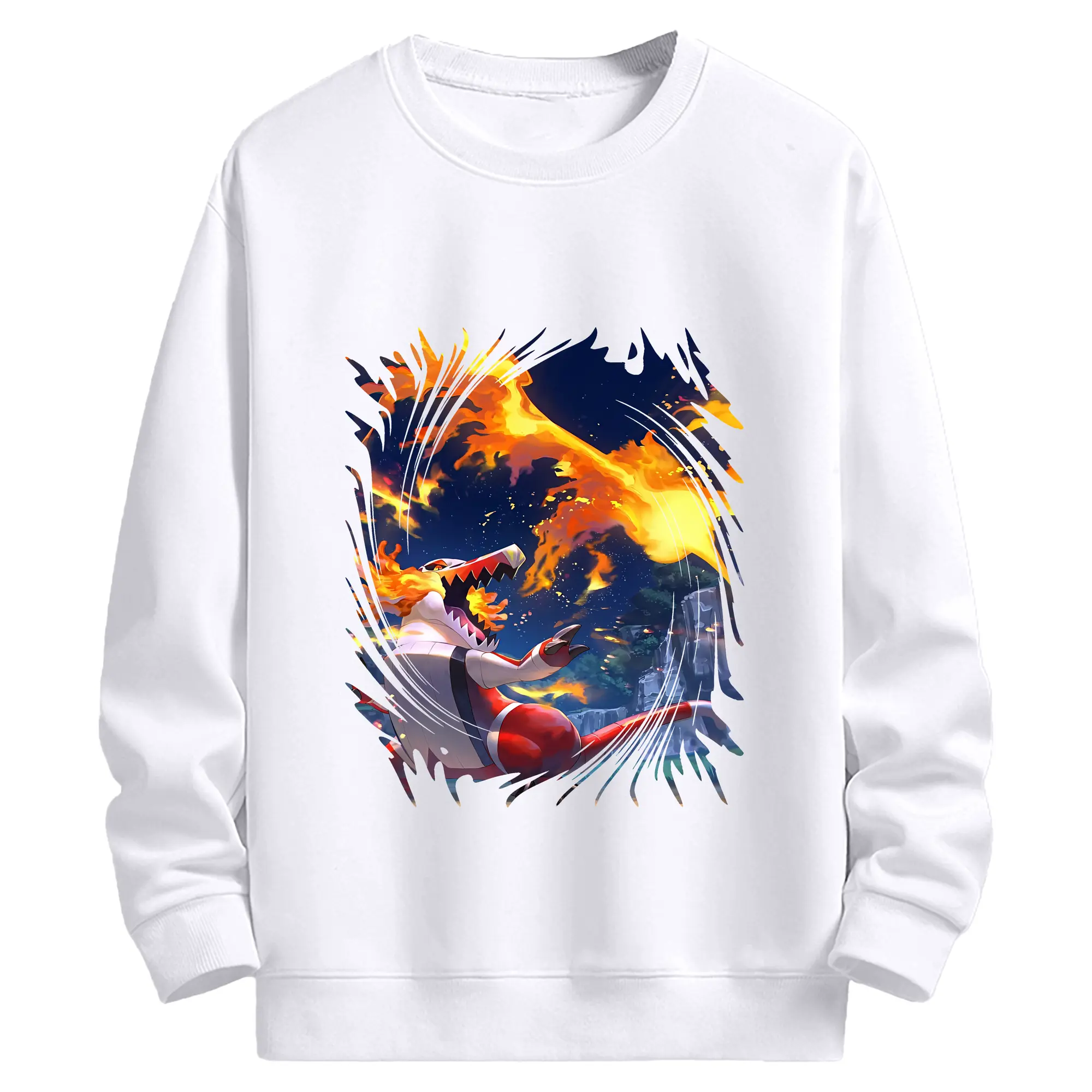 ポケモン グッズ,ホゲータ - 高品質 クルーネック スウェット ・ コットン59％ ポリエステル41％ ・ ユニセックス 長袖 トレーナー ・ カジュアル デイリー スポーツ 散歩用