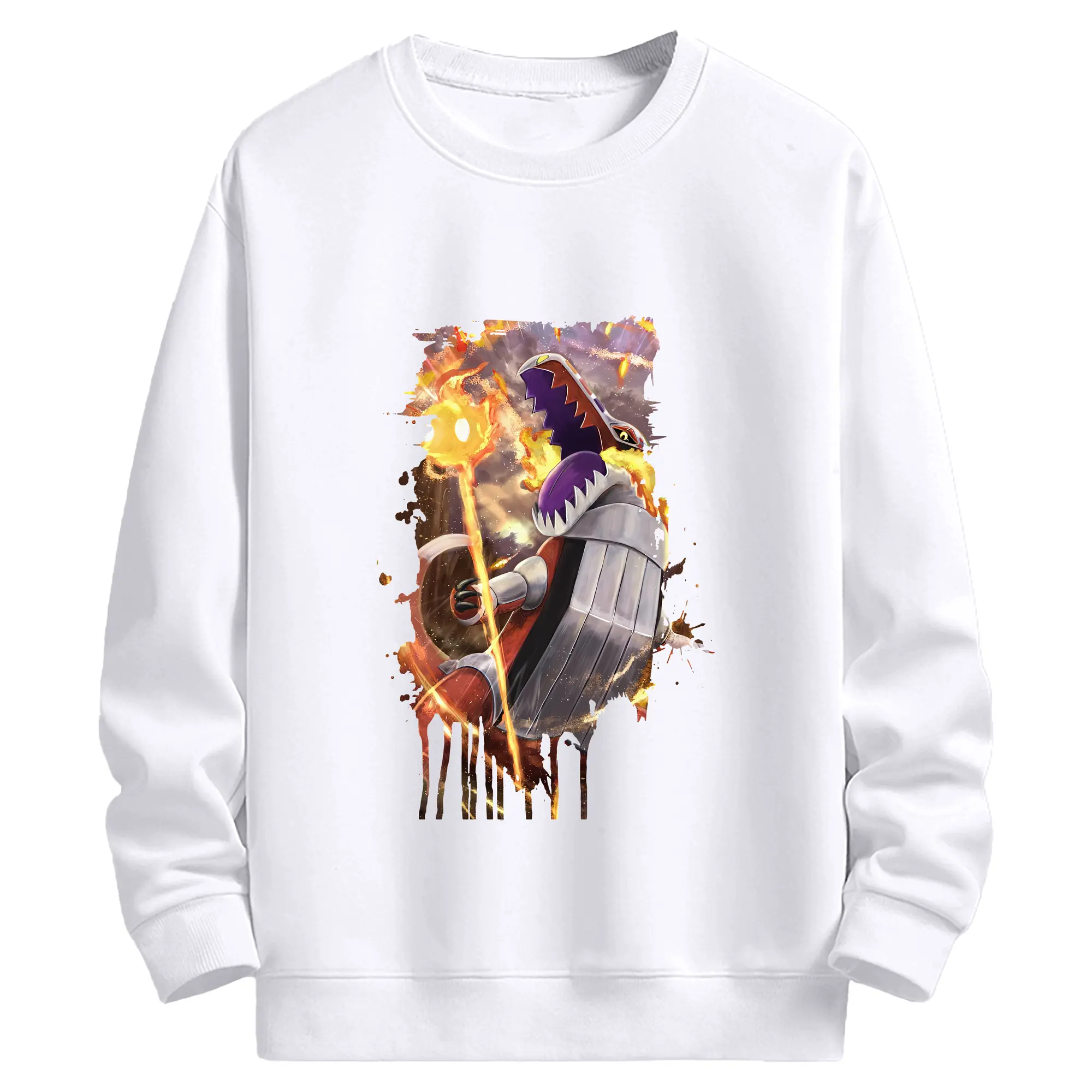 ポケモン グッズ,ホゲータ - 高品質 クルーネック スウェット ・ コットン59％ ポリエステル41％ ・ ユニセックス 長袖 トレーナー ・ カジュアル デイリー スポーツ 散歩用