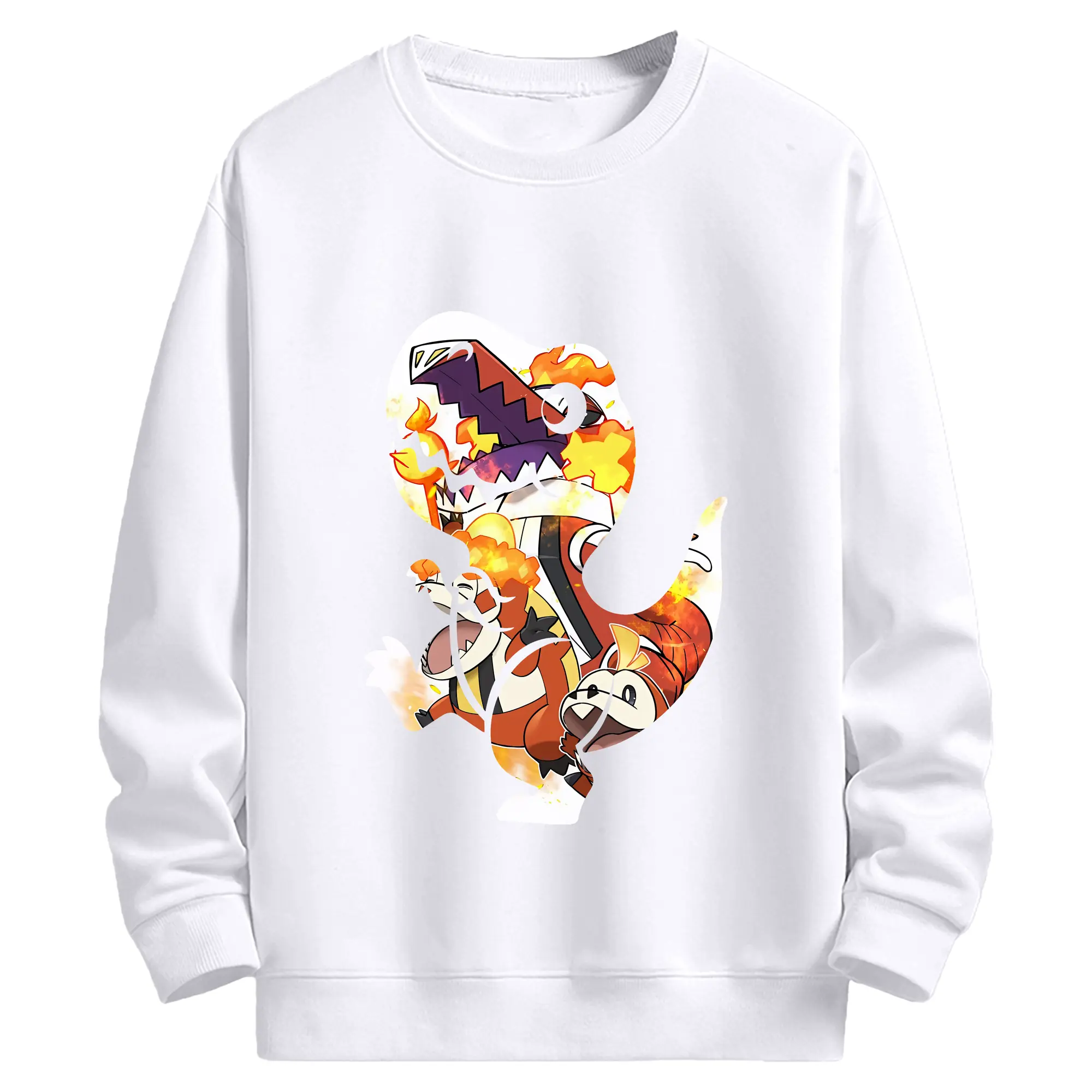 ポケモン グッズ,ホゲータ - 高品質 クルーネック スウェット ・ コットン59％ ポリエステル41％ ・ ユニセックス 長袖 トレーナー ・ カジュアル デイリー スポーツ 散歩用