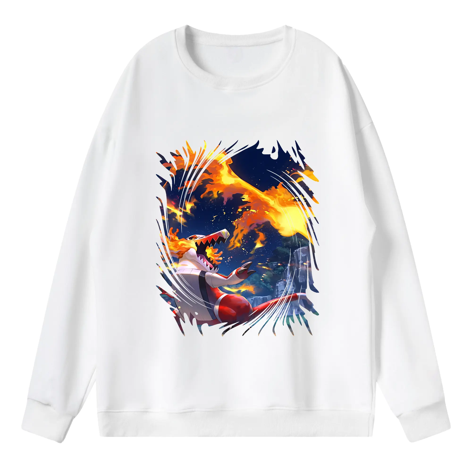 ポケモン グッズ,ホゲータ - 薄手 クルーネック スウェット 裏毛260g · ポリエステル 春秋向け カジュアル 男女兼用 · トレーナー デイリー スポーツ 散歩に最適