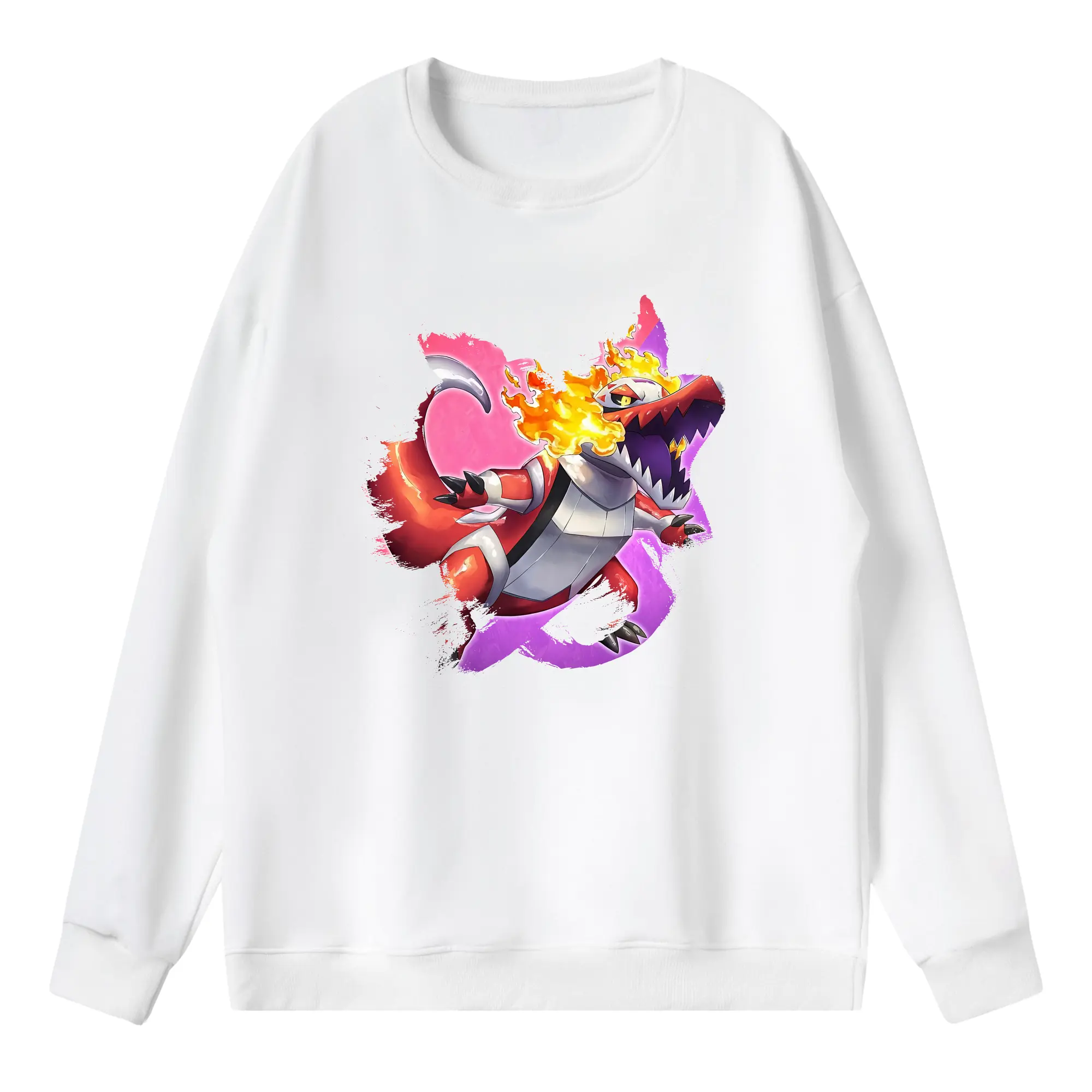 ポケモン グッズ,ホゲータ - 薄手 クルーネック スウェット 裏毛260g · ポリエステル 春秋向け カジュアル 男女兼用 · トレーナー デイリー スポーツ 散歩に最適