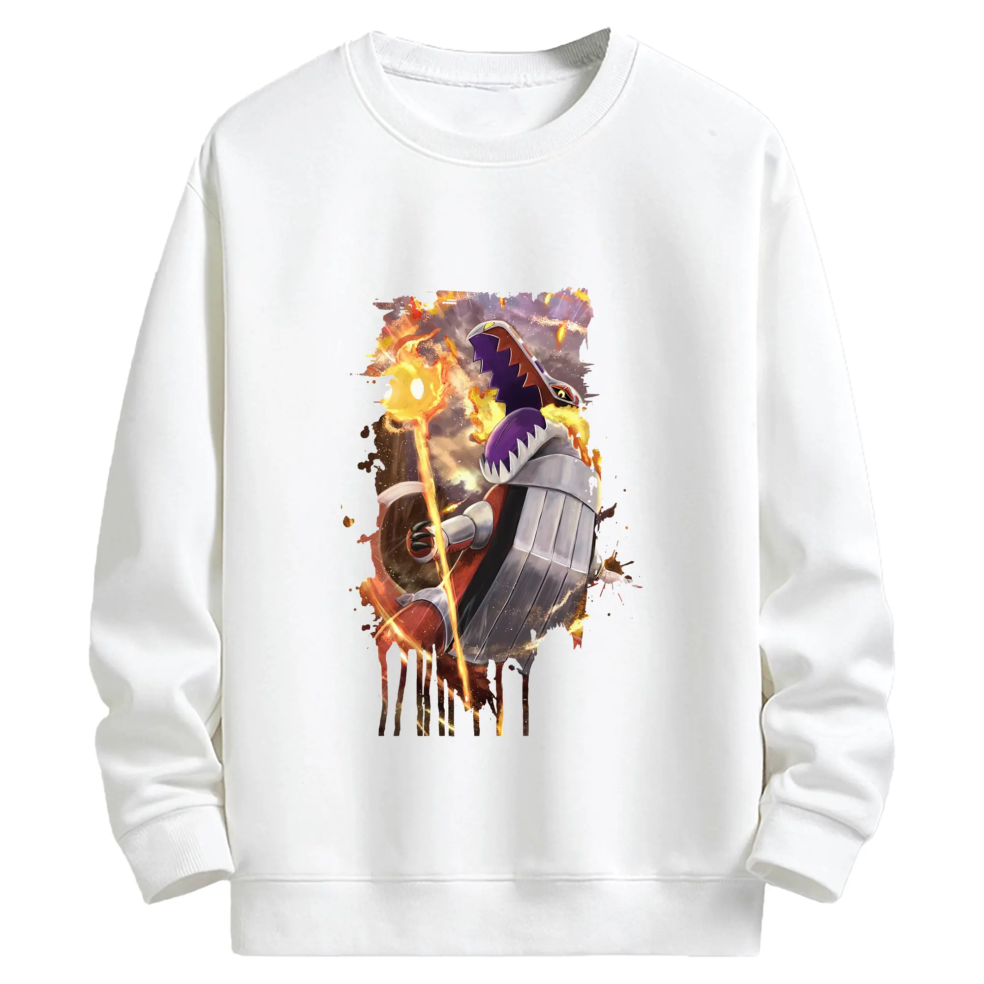 ポケモン グッズ,ホゲータ - キッズ クルーネックスウェットシャツ ・ フロントプリント ・ 綿80％ ポリエステル20％ ・ 快適 通学 スポーツ 日常使い お散歩用