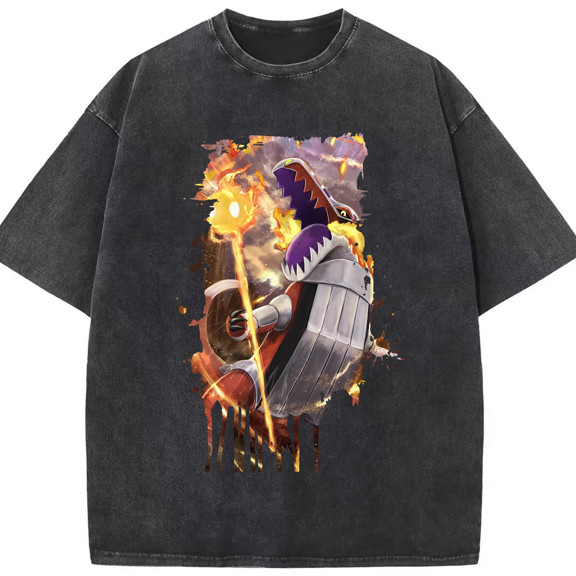 ポケモン グッズ,ホゲータ - 綿100％ ヴィンテージ風 半袖Tシャツ ・ フロントプリント ・ 柔らか肌触り ・ 通気性 快適 ・ スポーツ カジュアル 外出用