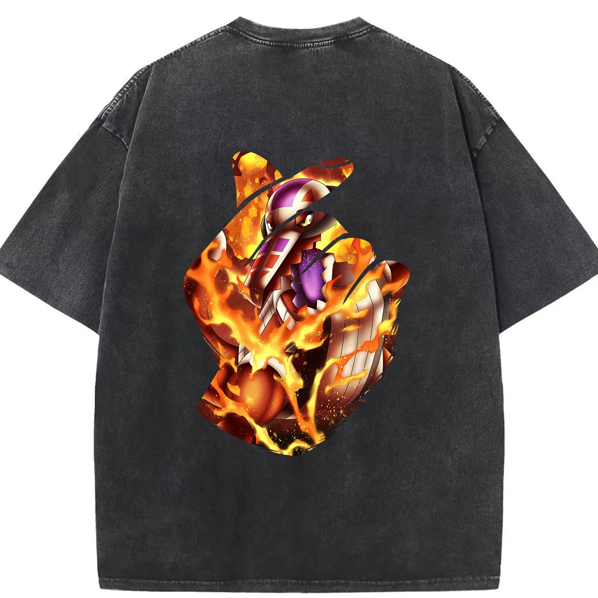 ポケモン グッズ,ホゲータ - 綿100％ ヴィンテージ風 半袖Tシャツ ・ 背面プリント ・ 柔らか肌触り ・ 通気性 快適 ・ スポーツ カジュアル 外出用