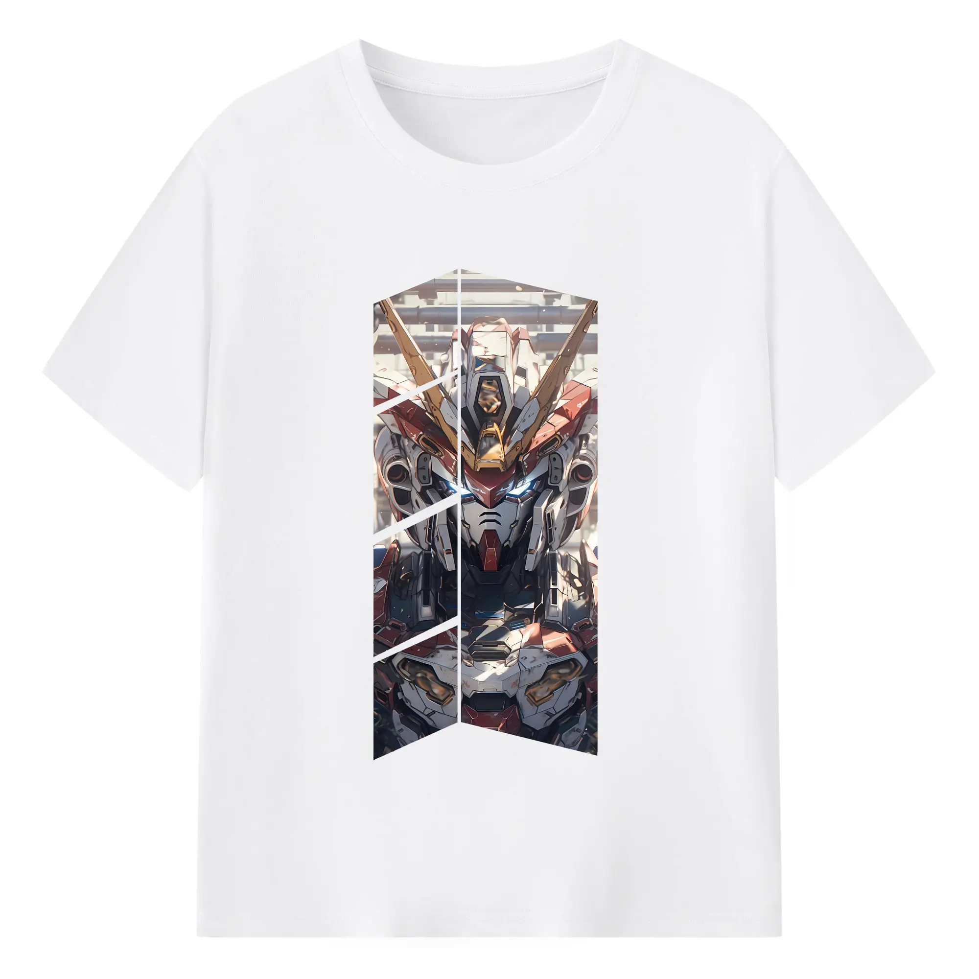 ガンダム グッズ,νガンダム - 綿100％ 半袖Tシャツ ・ フロントプリント ・ 快適 通気性 ・ 日常使い 散歩 スポーツ用