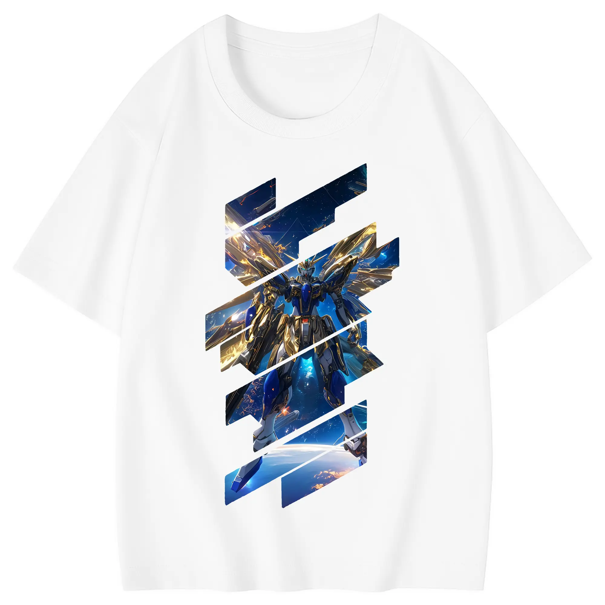ガンダム グッズ,νガンダム - 綿100％ キッズTシャツ ・ フロントプリント ・ 快適 通気性 ・ スポーツ カジュアル 散歩用
