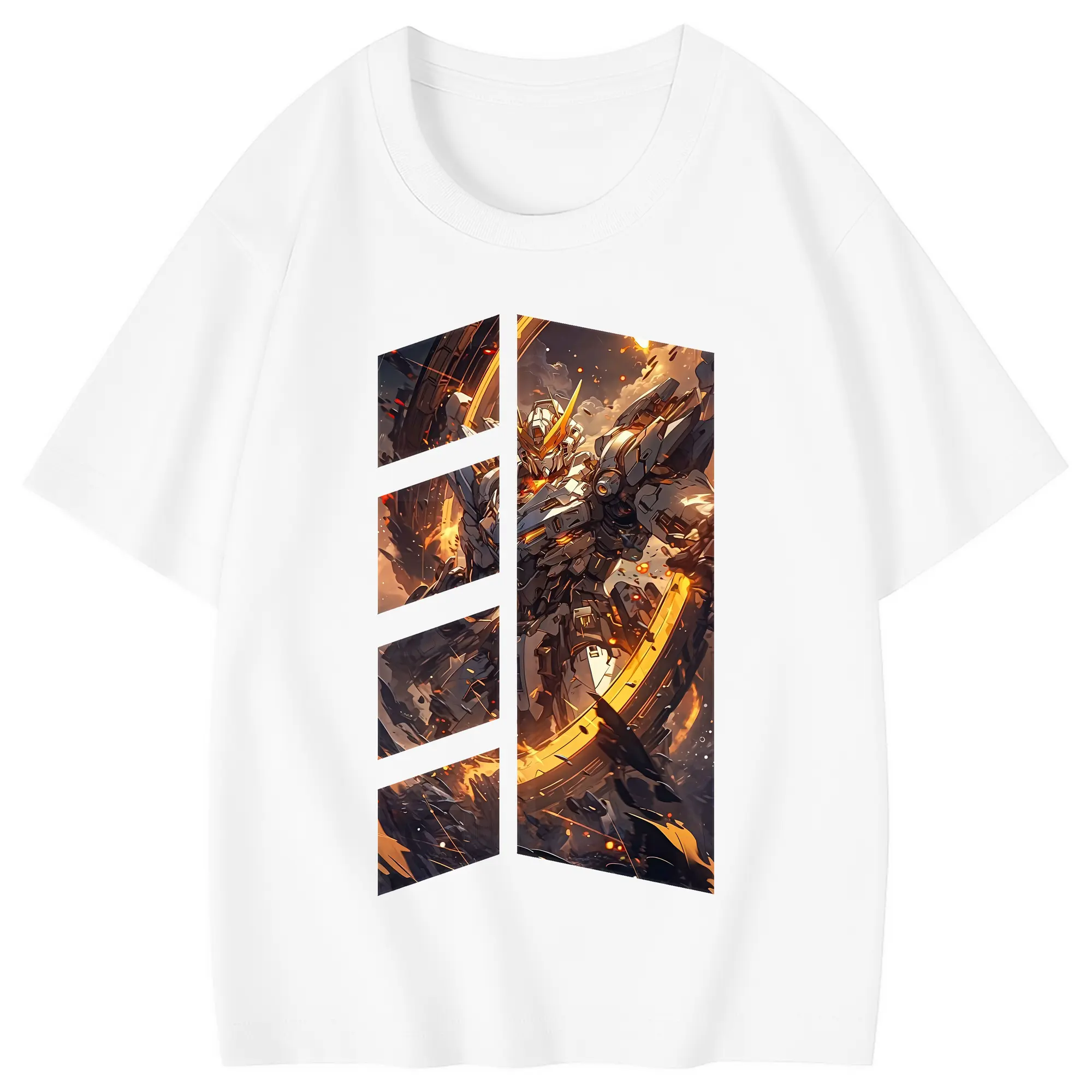 ガンダム グッズ,νガンダム - 綿100％ キッズTシャツ ・ フロントプリント ・ 快適 通気性 ・ スポーツ カジュアル 散歩用