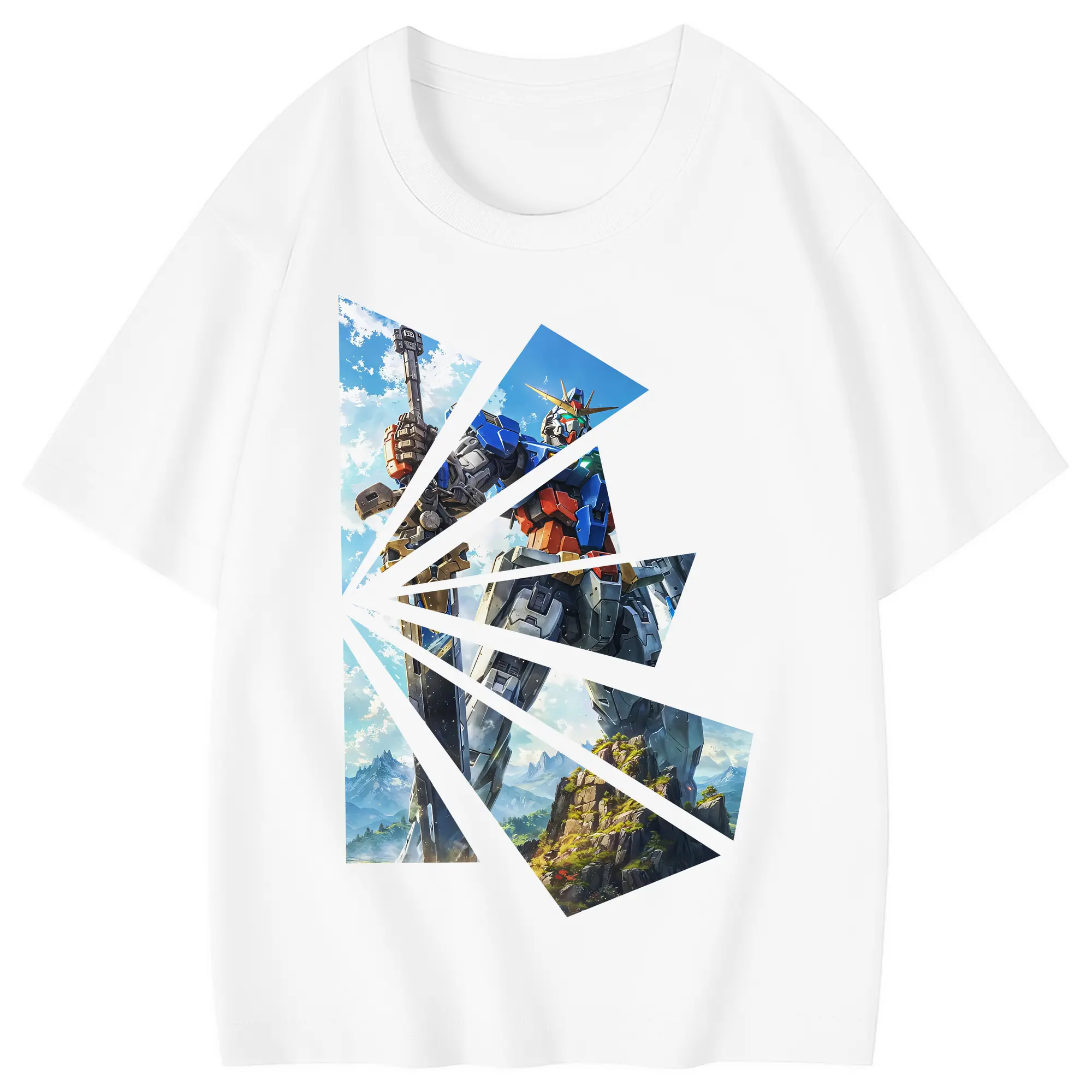 ガンダム グッズ,νガンダム - 綿100％ キッズTシャツ ・ フロントプリント ・ 快適 通気性 ・ スポーツ カジュアル 散歩用
