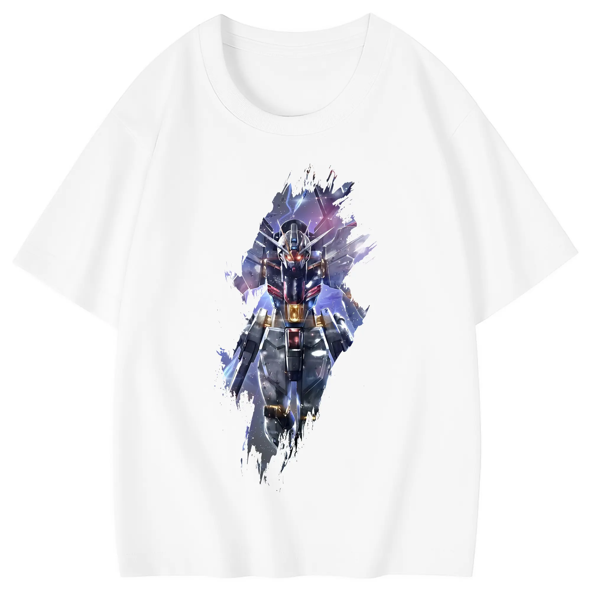 ガンダム グッズ,νガンダム - 綿100％ キッズTシャツ ・ フロントプリント ・ 快適 通気性 ・ スポーツ カジュアル 散歩用