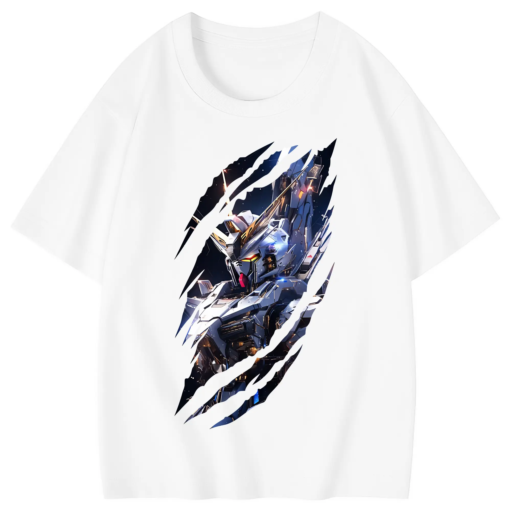 ガンダム グッズ,νガンダム - 綿100％ キッズTシャツ ・ フロントプリント ・ 快適 通気性 ・ スポーツ カジュアル 散歩用