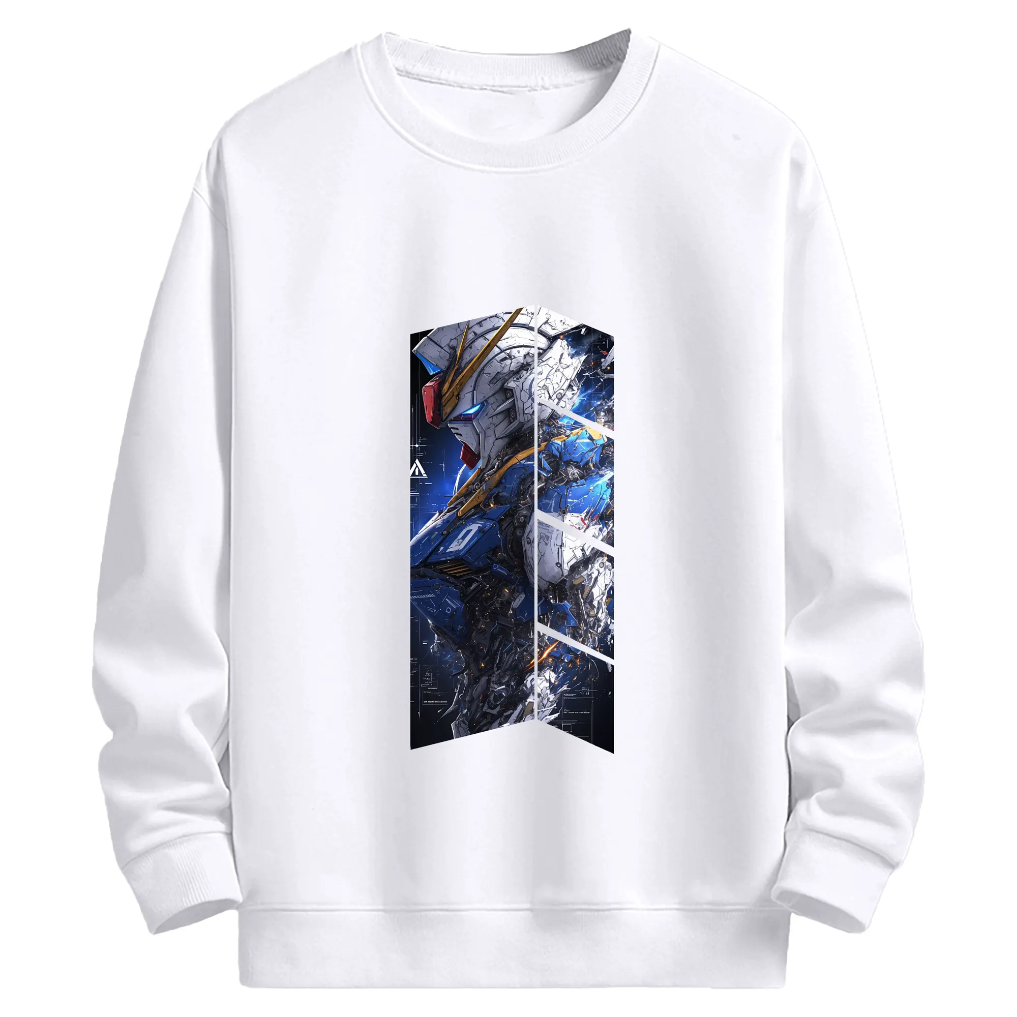 ガンダム グッズ,νガンダム - 高品質 クルーネック スウェット ・ コットン59％ ポリエステル41％ ・ ユニセックス 長袖 トレーナー ・ カジュアル デイリー スポーツ 散歩用