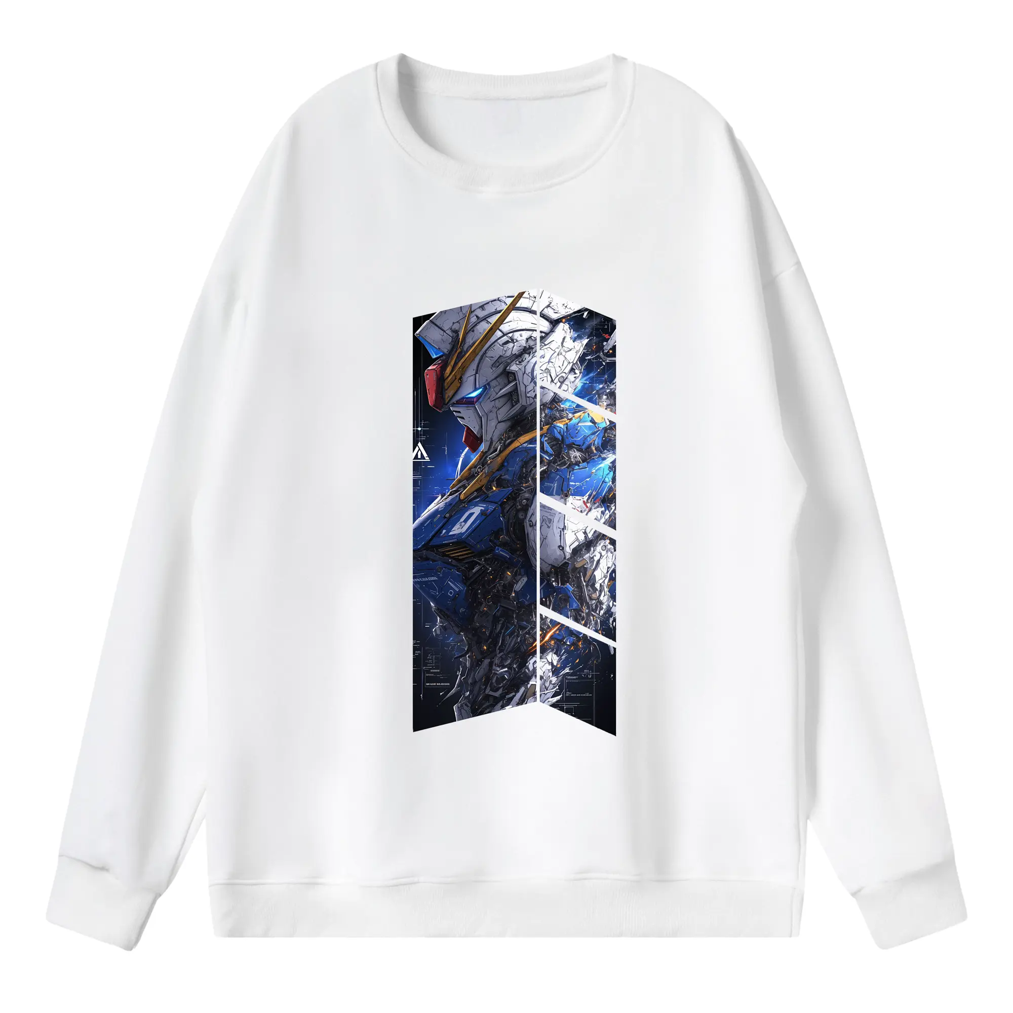 ガンダム グッズ,νガンダム - 薄手 クルーネック スウェット 裏毛260g · ポリエステル 春秋向け カジュアル 男女兼用 · トレーナー デイリー スポーツ 散歩に最適