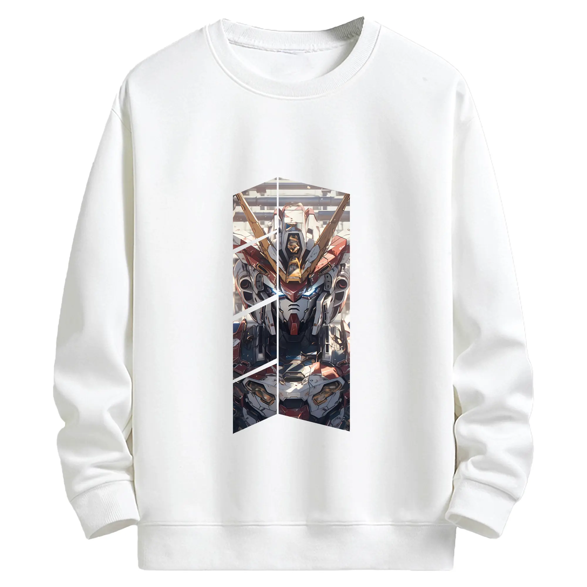 ガンダム グッズ,νガンダム - キッズ クルーネックスウェットシャツ ・ フロントプリント ・ 綿80％ ポリエステル20％ ・ 快適 通学 スポーツ 日常使い お散歩用