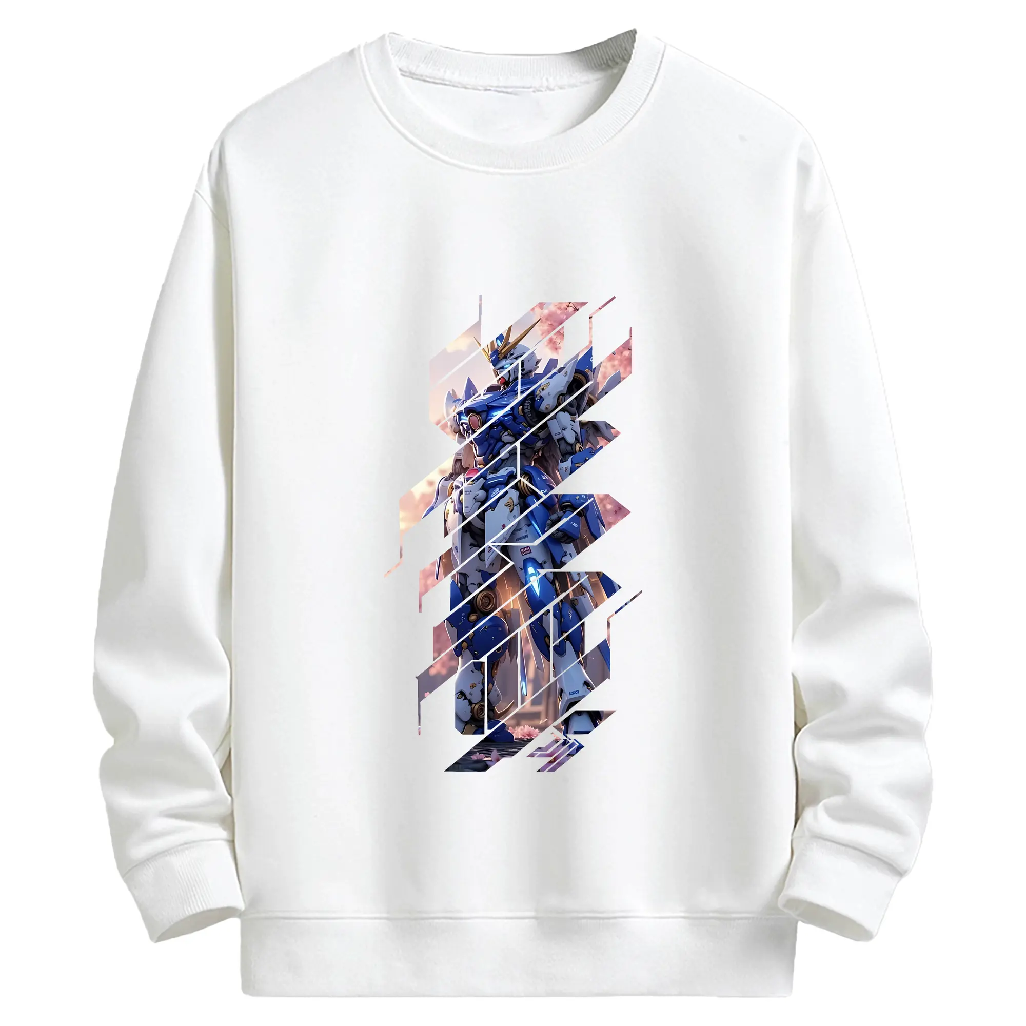 ガンダム グッズ,νガンダム - キッズ クルーネックスウェットシャツ ・ フロントプリント ・ 綿80％ ポリエステル20％ ・ 快適 通学 スポーツ 日常使い お散歩用