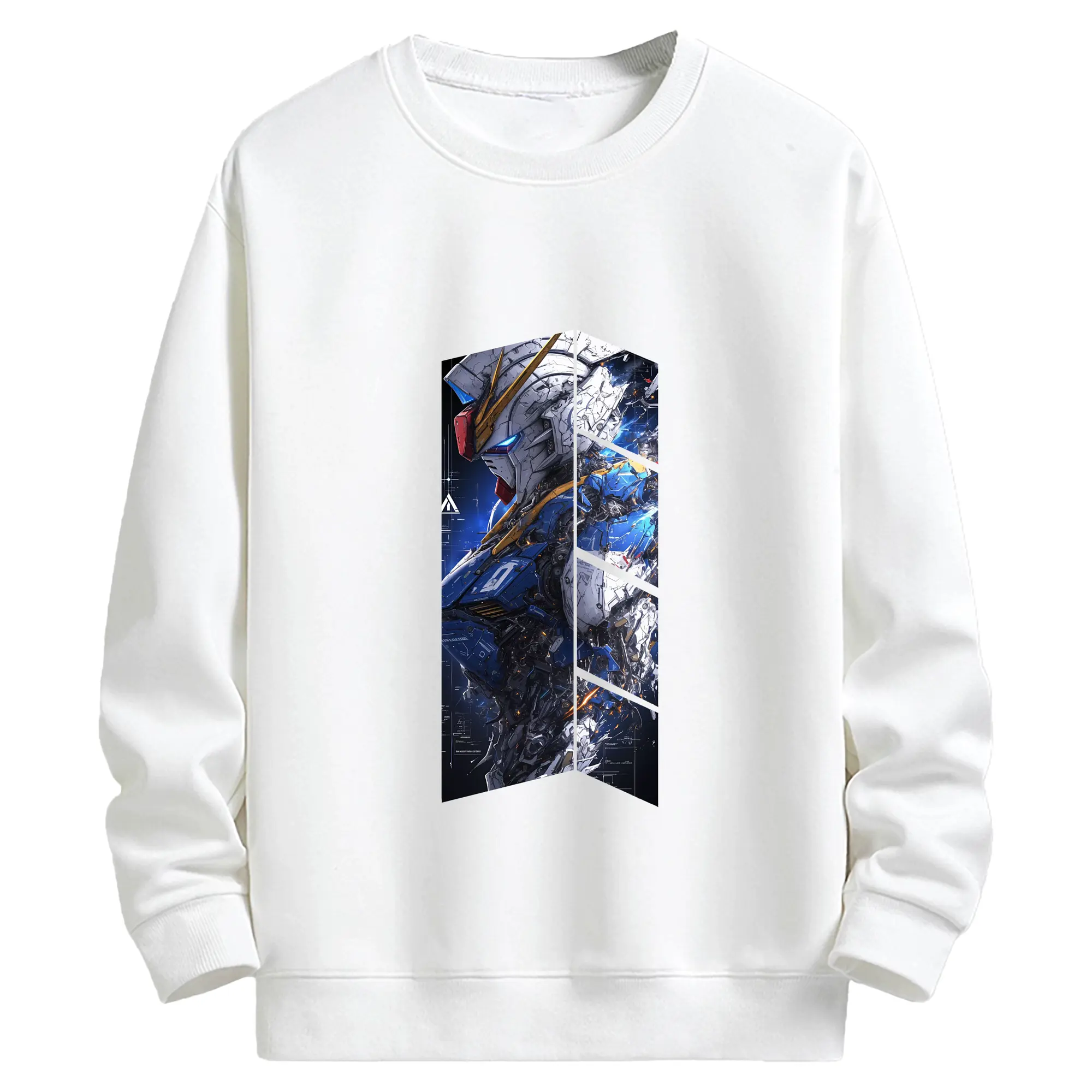 ガンダム グッズ,νガンダム - キッズ クルーネックスウェットシャツ ・ フロントプリント ・ 綿80％ ポリエステル20％ ・ 快適 通学 スポーツ 日常使い お散歩用