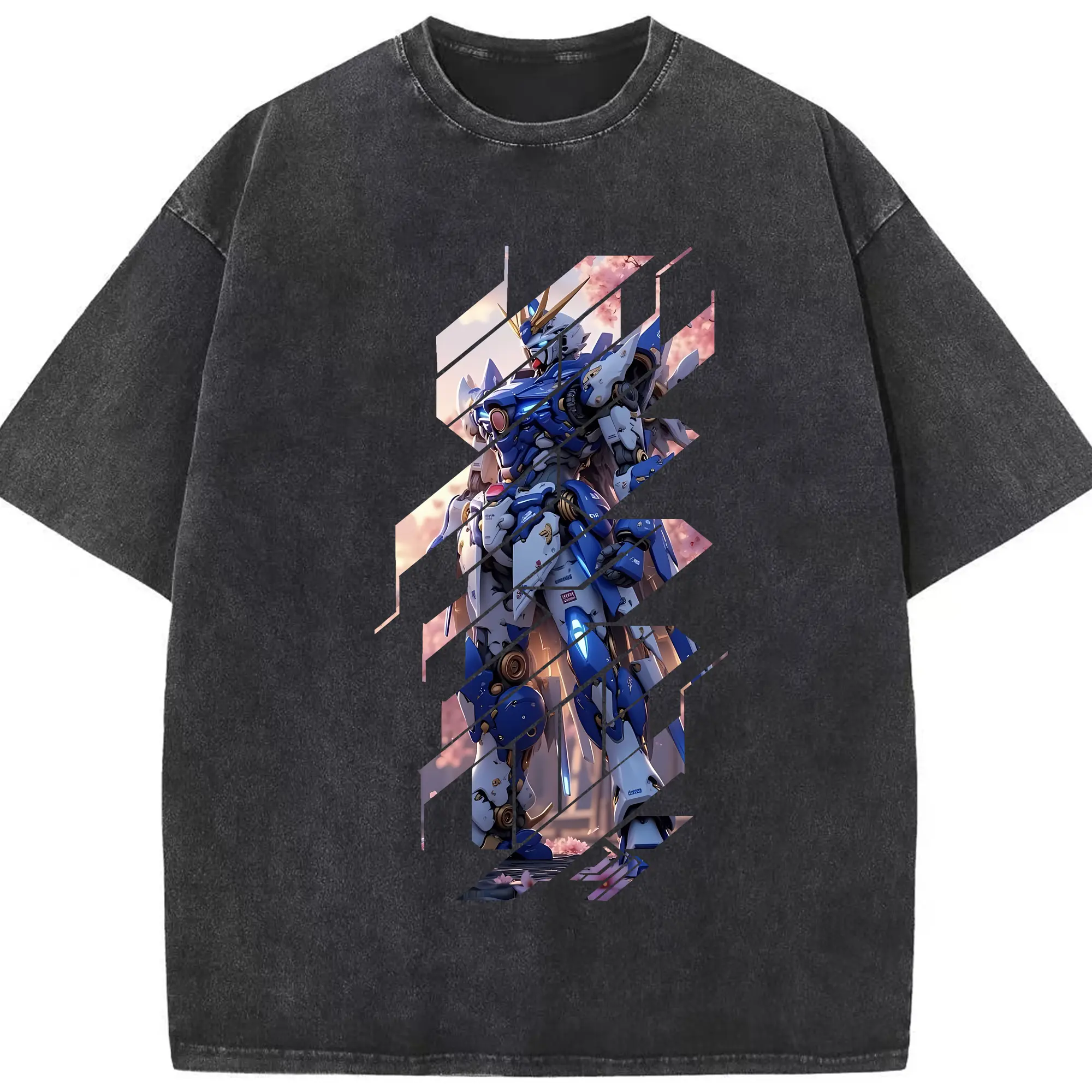 ガンダム グッズ,νガンダム - 綿100％ ヴィンテージ風 半袖Tシャツ ・ フロントプリント ・ 柔らか肌触り ・ 通気性 快適 ・ スポーツ カジュアル 外出用