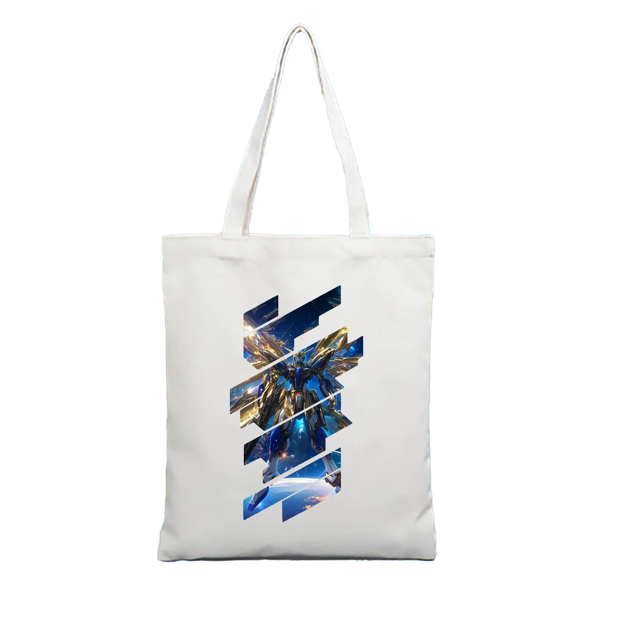 ガンダム グッズ,νガンダム - 縦型キャンバス手提げバッグ（トートバッグ） ・ キャンバス素材 ・ ショッピング用 ・ 軽量 丈夫 お手入れ簡単