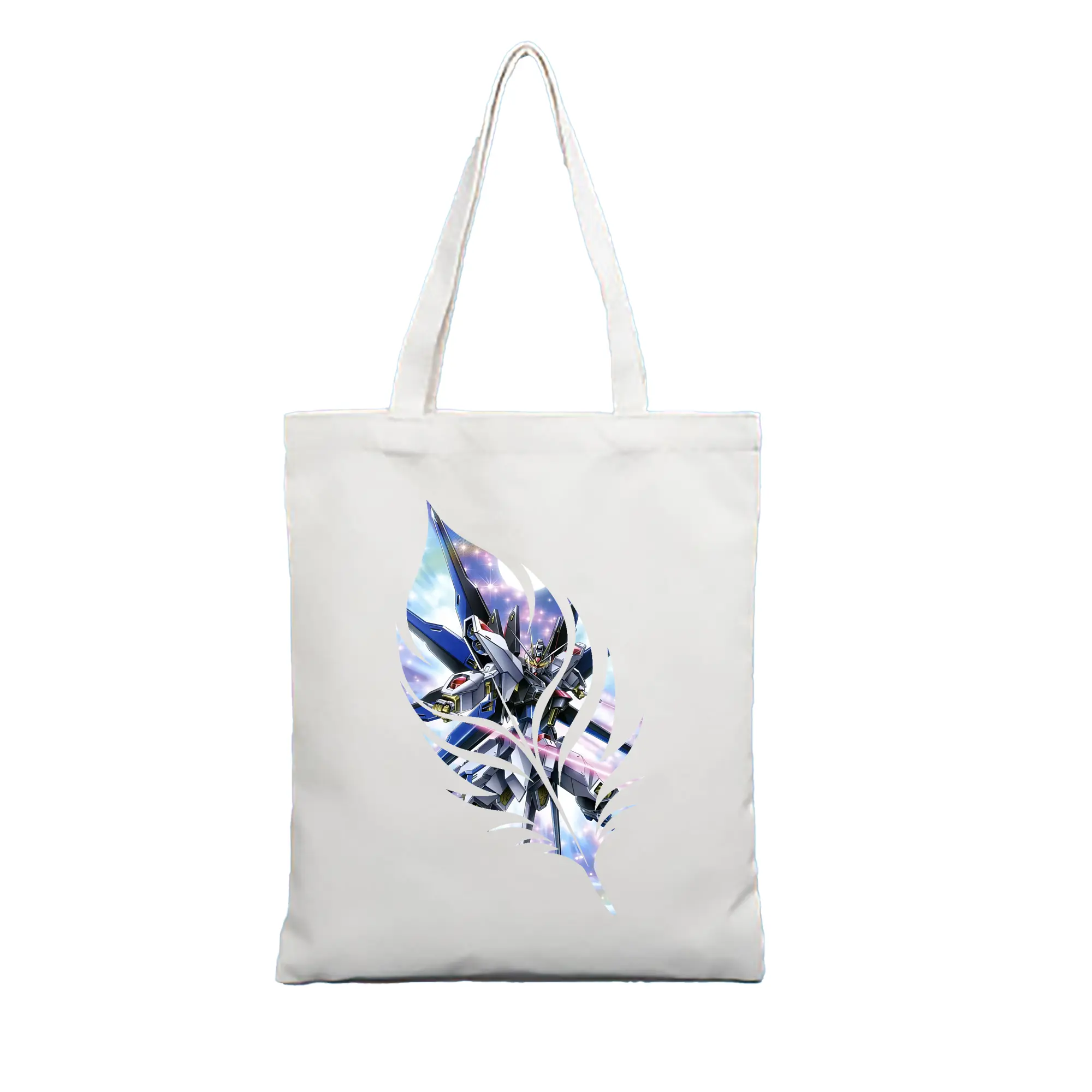 ガンダム グッズ,νガンダム - 縦型キャンバス手提げバッグ（トートバッグ） ・ キャンバス素材 ・ ショッピング用 ・ 軽量 丈夫 お手入れ簡単