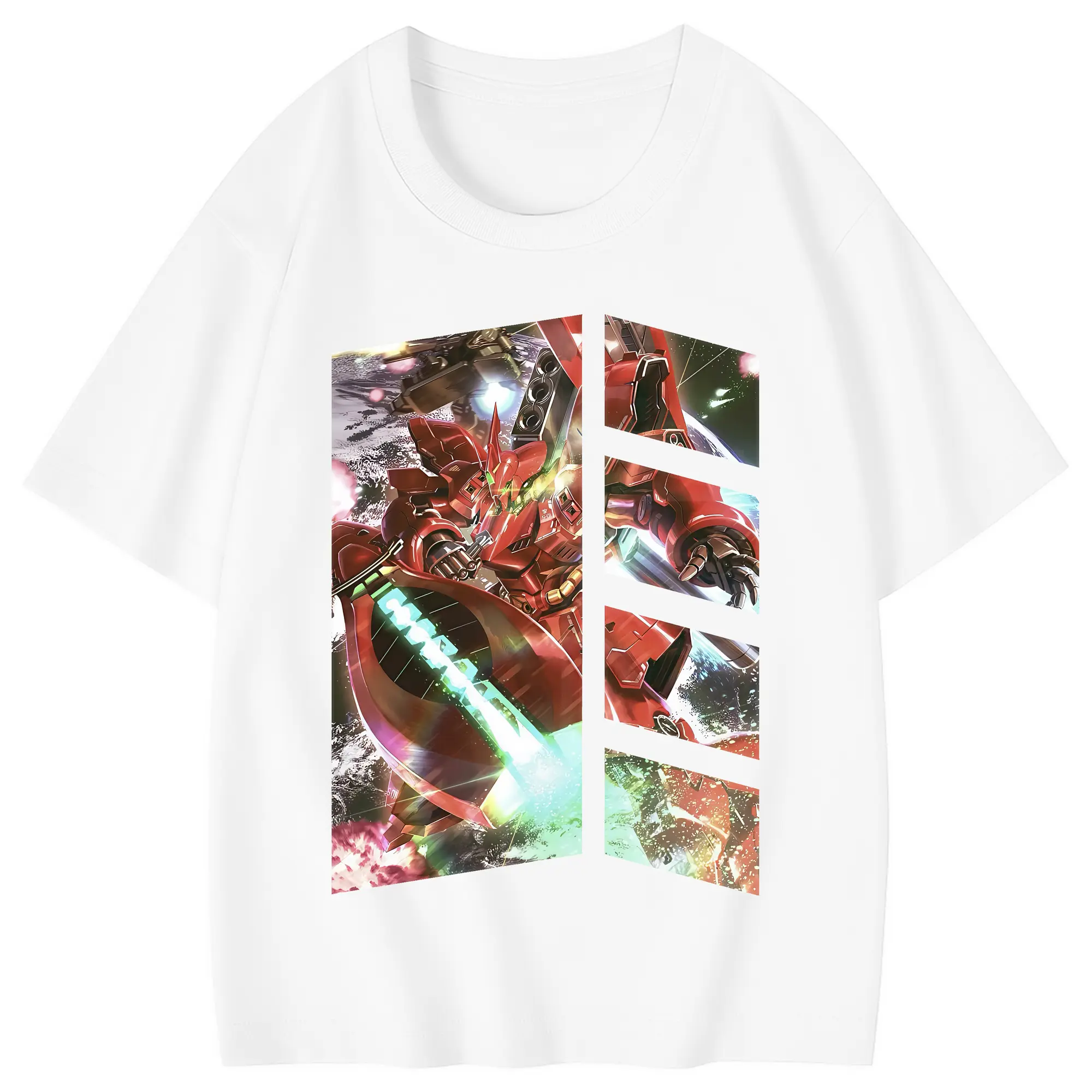 ガンダム グッズ,サザビー - 綿100％ キッズTシャツ ・ フロントプリント ・ 快適 通気性 ・ スポーツ カジュアル 散歩用