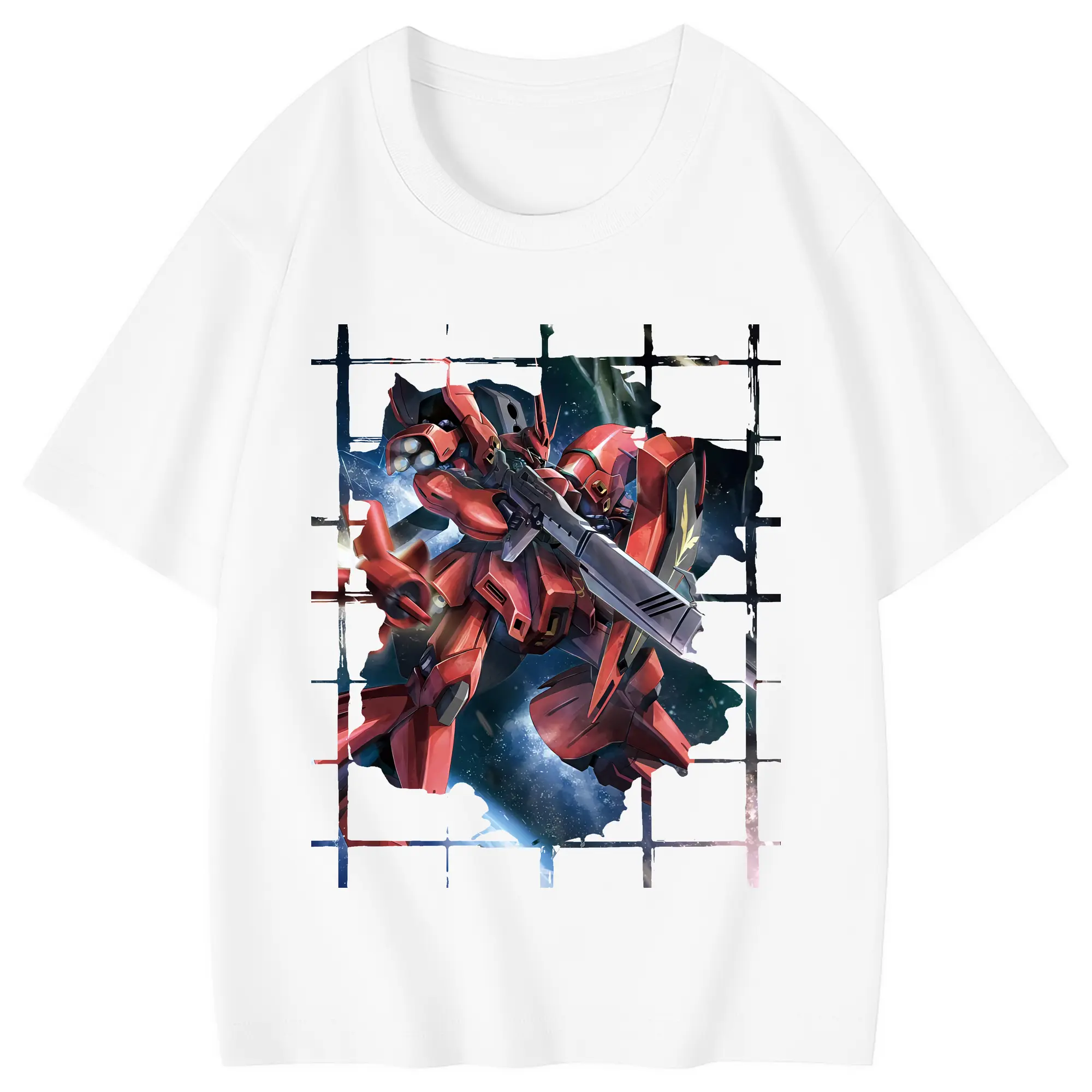 ガンダム グッズ,サザビー - 綿100％ キッズTシャツ ・ フロントプリント ・ 快適 通気性 ・ スポーツ カジュアル 散歩用