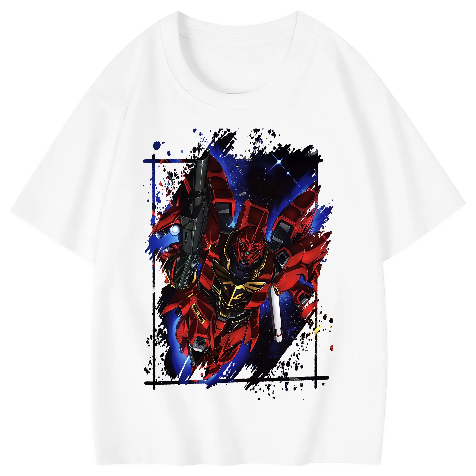 ガンダム グッズ,サザビー - 綿100％ キッズTシャツ ・ フロントプリント ・ 快適 通気性 ・ スポーツ カジュアル 散歩用