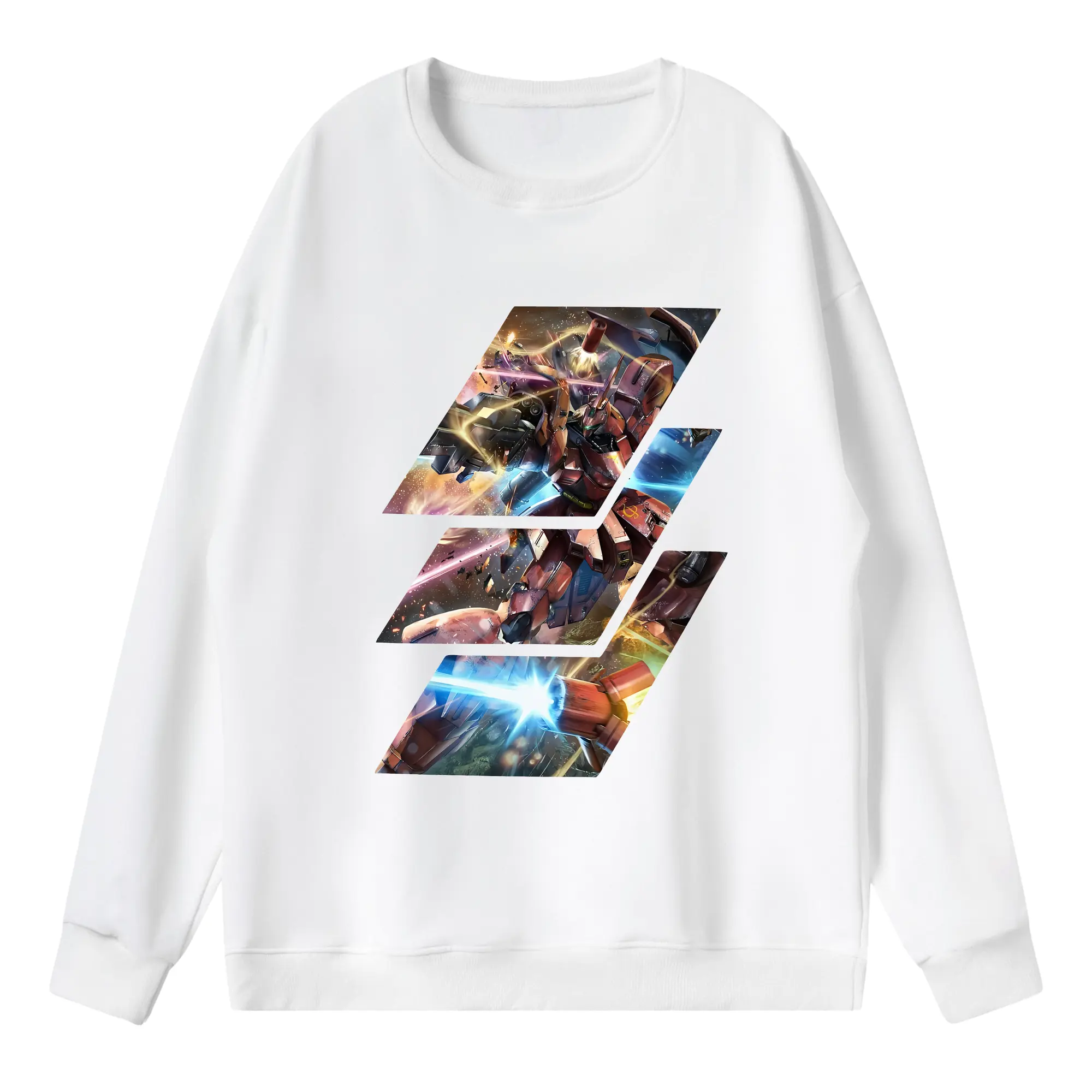 ガンダム グッズ,サザビー - 薄手 クルーネック スウェット 裏毛260g · ポリエステル 春秋向け カジュアル 男女兼用 · トレーナー デイリー スポーツ 散歩に最適