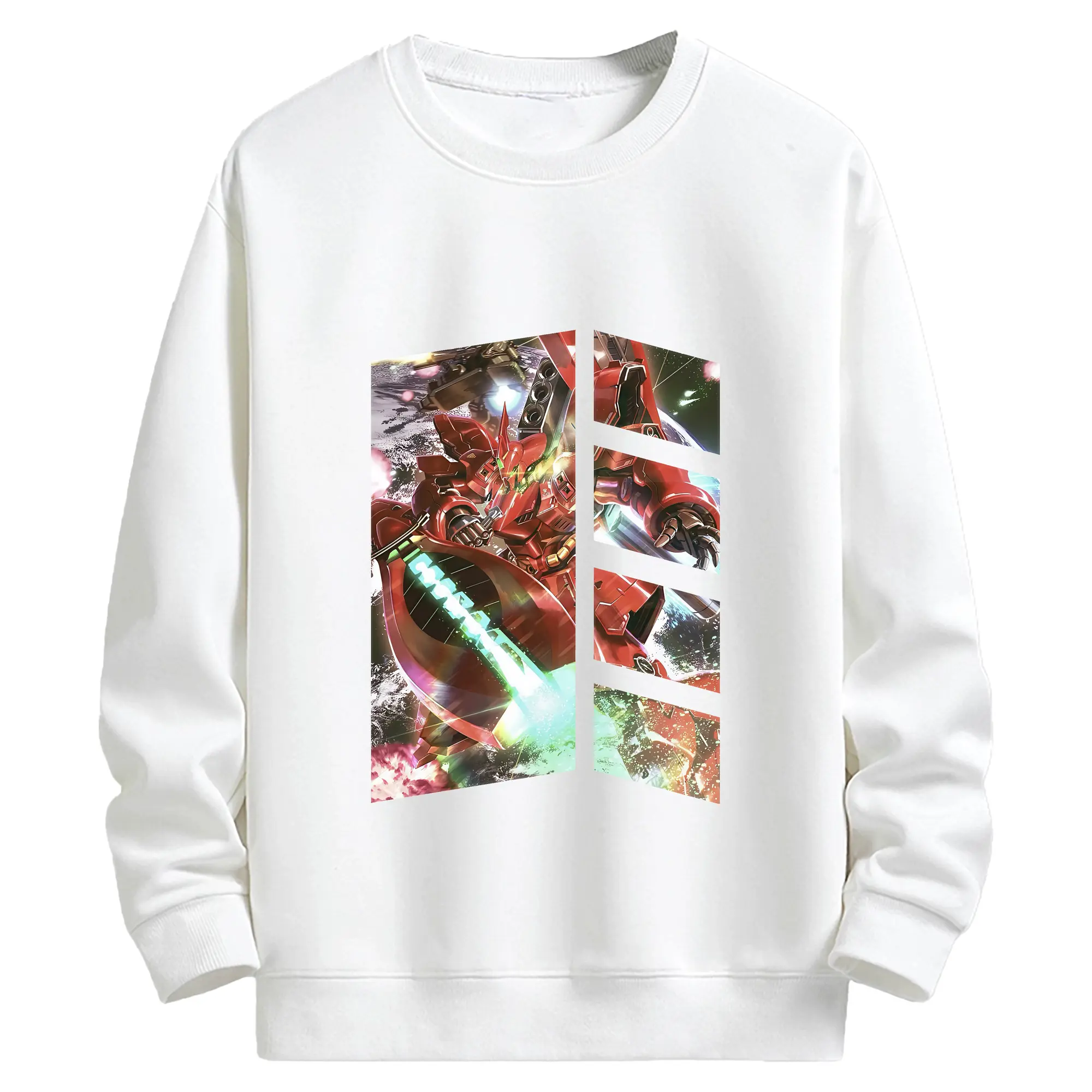 ガンダム グッズ,サザビー - キッズ クルーネックスウェットシャツ ・ フロントプリント ・ 綿80％ ポリエステル20％ ・ 快適 通学 スポーツ 日常使い お散歩用