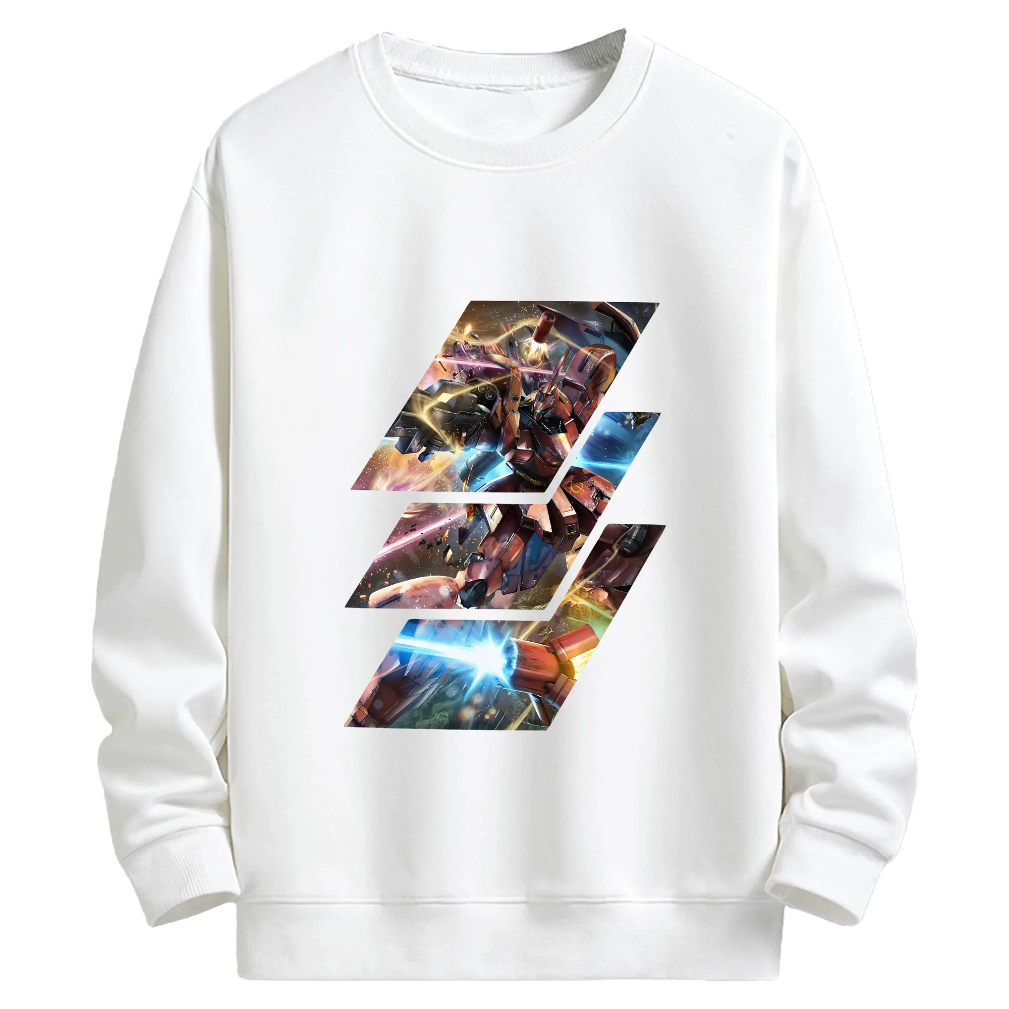 ガンダム グッズ,サザビー - キッズ クルーネックスウェットシャツ ・ フロントプリント ・ 綿80％ ポリエステル20％ ・ 快適 通学 スポーツ 日常使い お散歩用