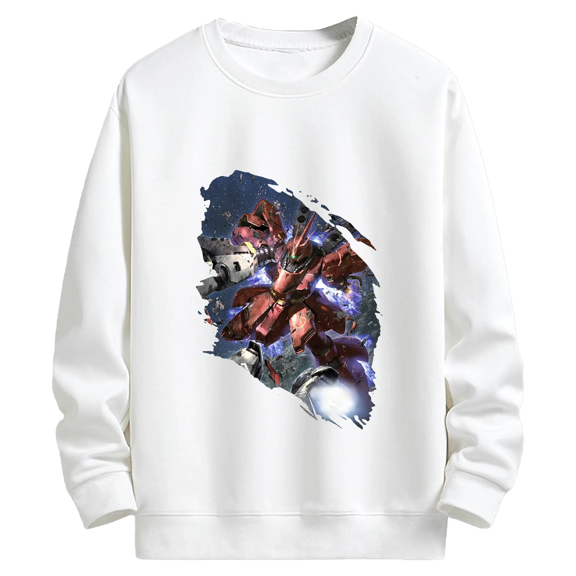 ガンダム グッズ,サザビー - キッズ クルーネックスウェットシャツ ・ フロントプリント ・ 綿80％ ポリエステル20％ ・ 快適 通学 スポーツ 日常使い お散歩用