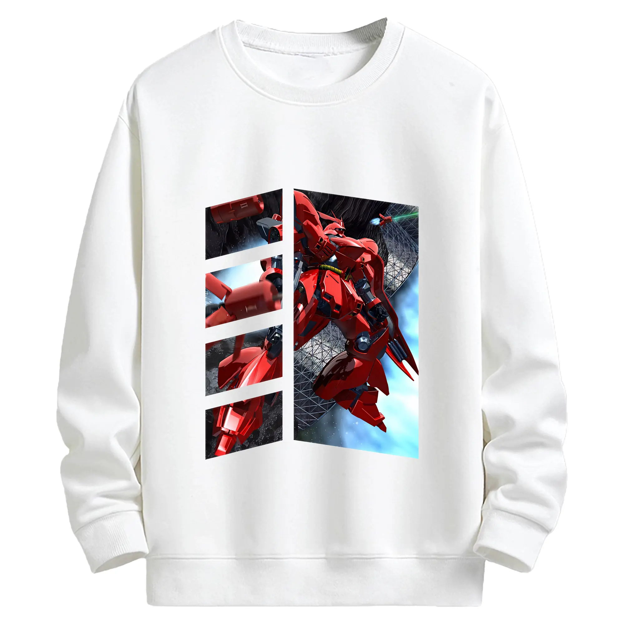 ガンダム グッズ,サザビー - キッズ クルーネックスウェットシャツ ・ フロントプリント ・ 綿80％ ポリエステル20％ ・ 快適 通学 スポーツ 日常使い お散歩用