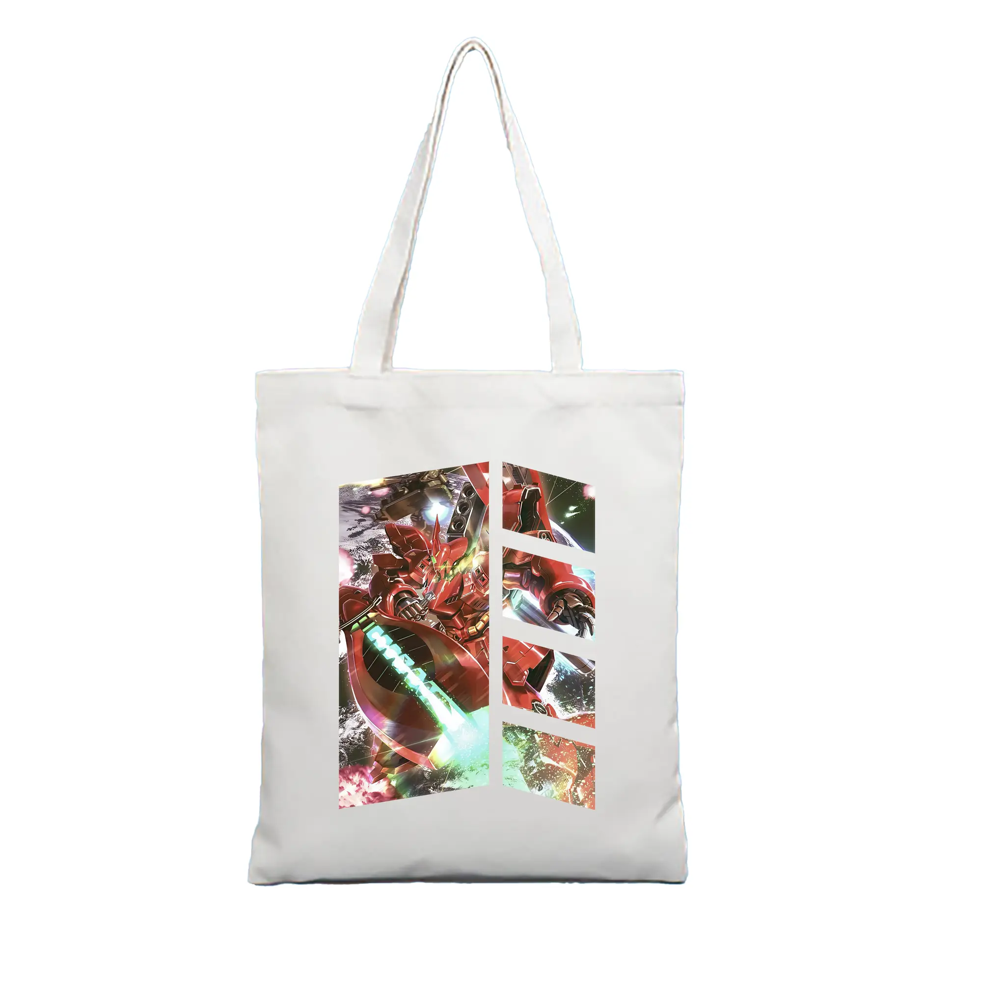 ガンダム グッズ,サザビー - 縦型キャンバス手提げバッグ（トートバッグ） ・ キャンバス素材 ・ ショッピング用 ・ 軽量 丈夫 お手入れ簡単
