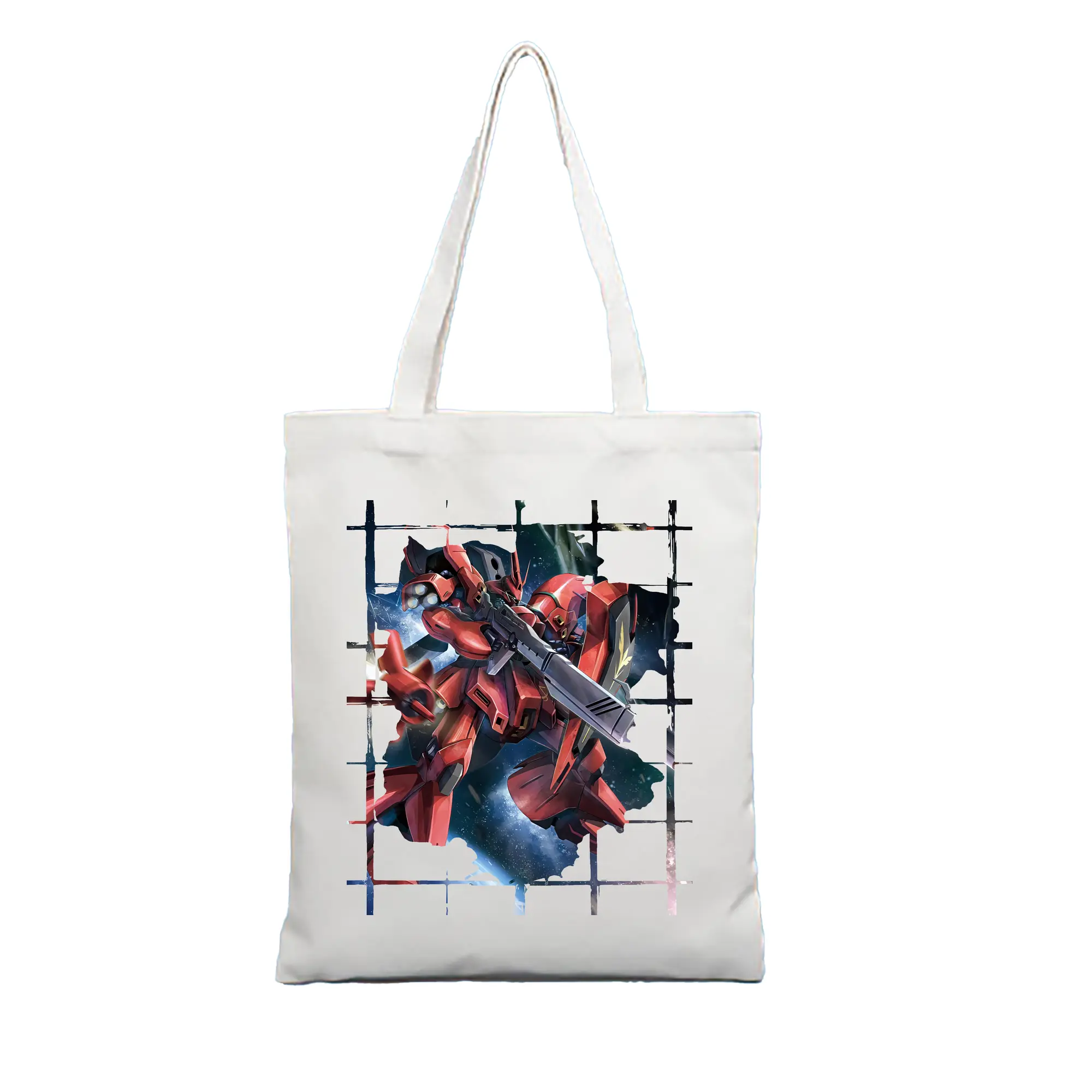 ガンダム グッズ,サザビー - 縦型キャンバス手提げバッグ（トートバッグ） ・ キャンバス素材 ・ ショッピング用 ・ 軽量 丈夫 お手入れ簡単