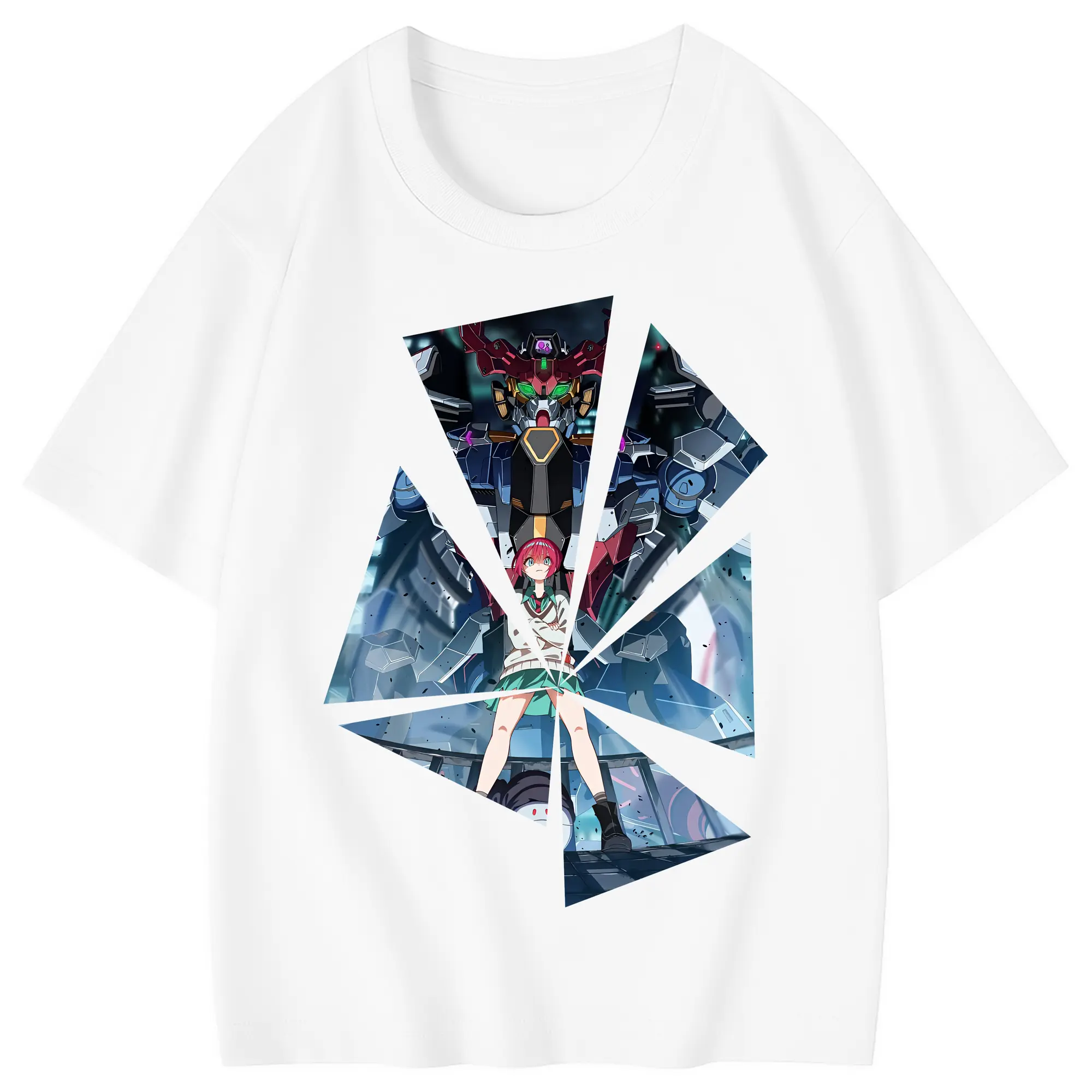 ガンダム グッズ,Gクゥァンタガンダム - 綿100％ キッズTシャツ ・ フロントプリント ・ 快適 通気性 ・ スポーツ カジュアル 散歩用