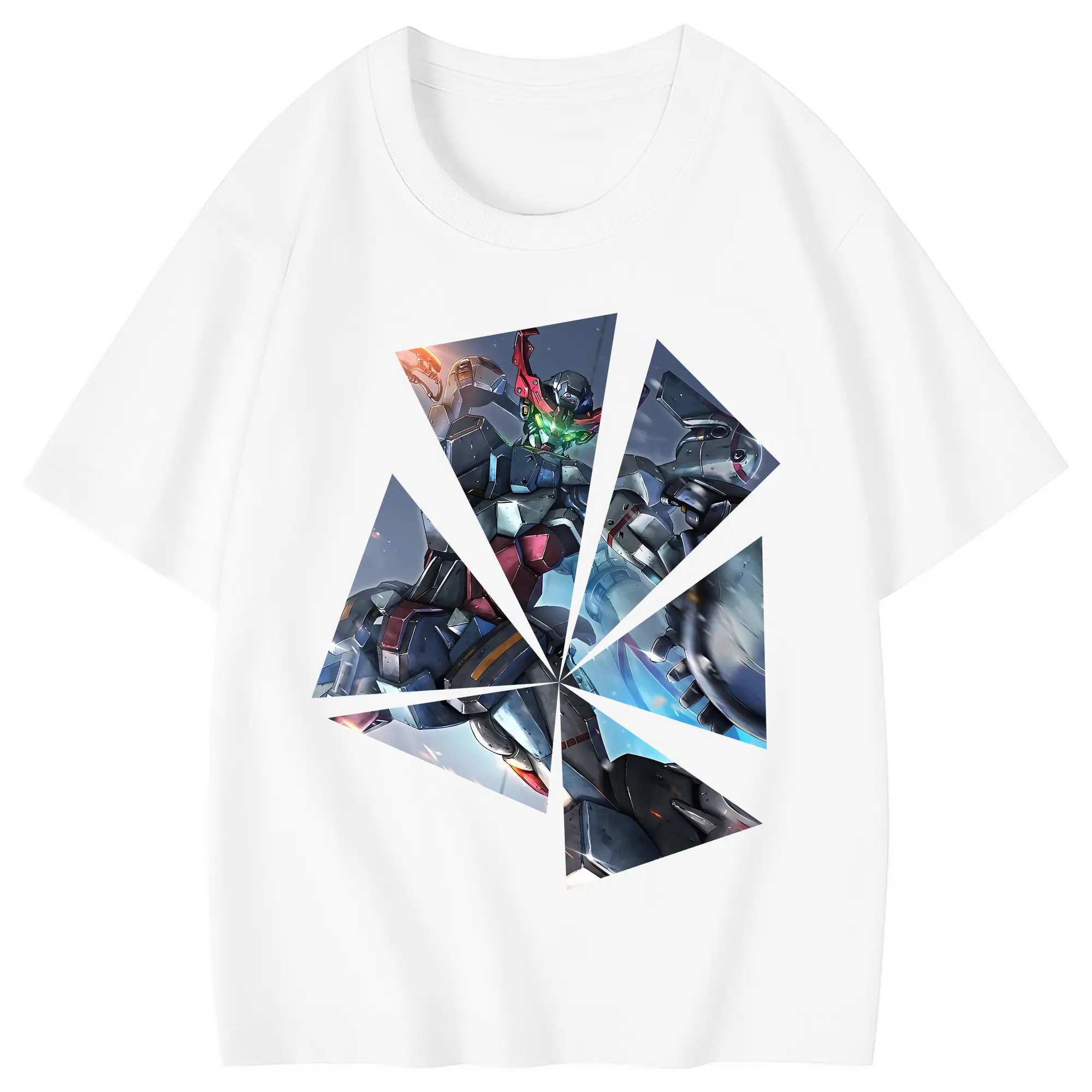 ガンダム グッズ,Gクゥァンタガンダム - 綿100％ キッズTシャツ ・ フロントプリント ・ 快適 通気性 ・ スポーツ カジュアル 散歩用