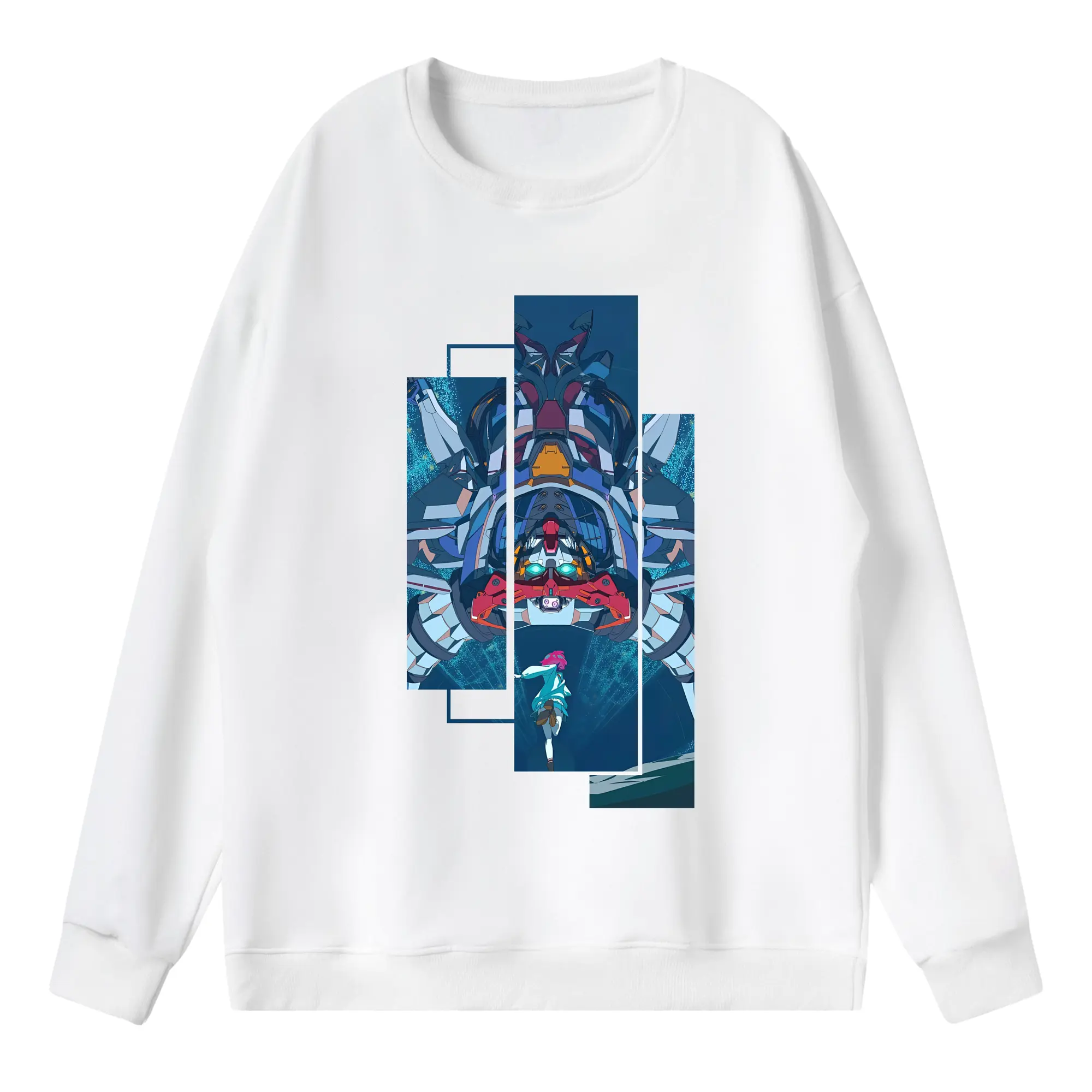 ガンダム グッズ,Gクゥァンタガンダム - 薄手 クルーネック スウェット 裏毛260g · ポリエステル 春秋向け カジュアル 男女兼用 · トレーナー デイリー スポーツ 散歩に最適