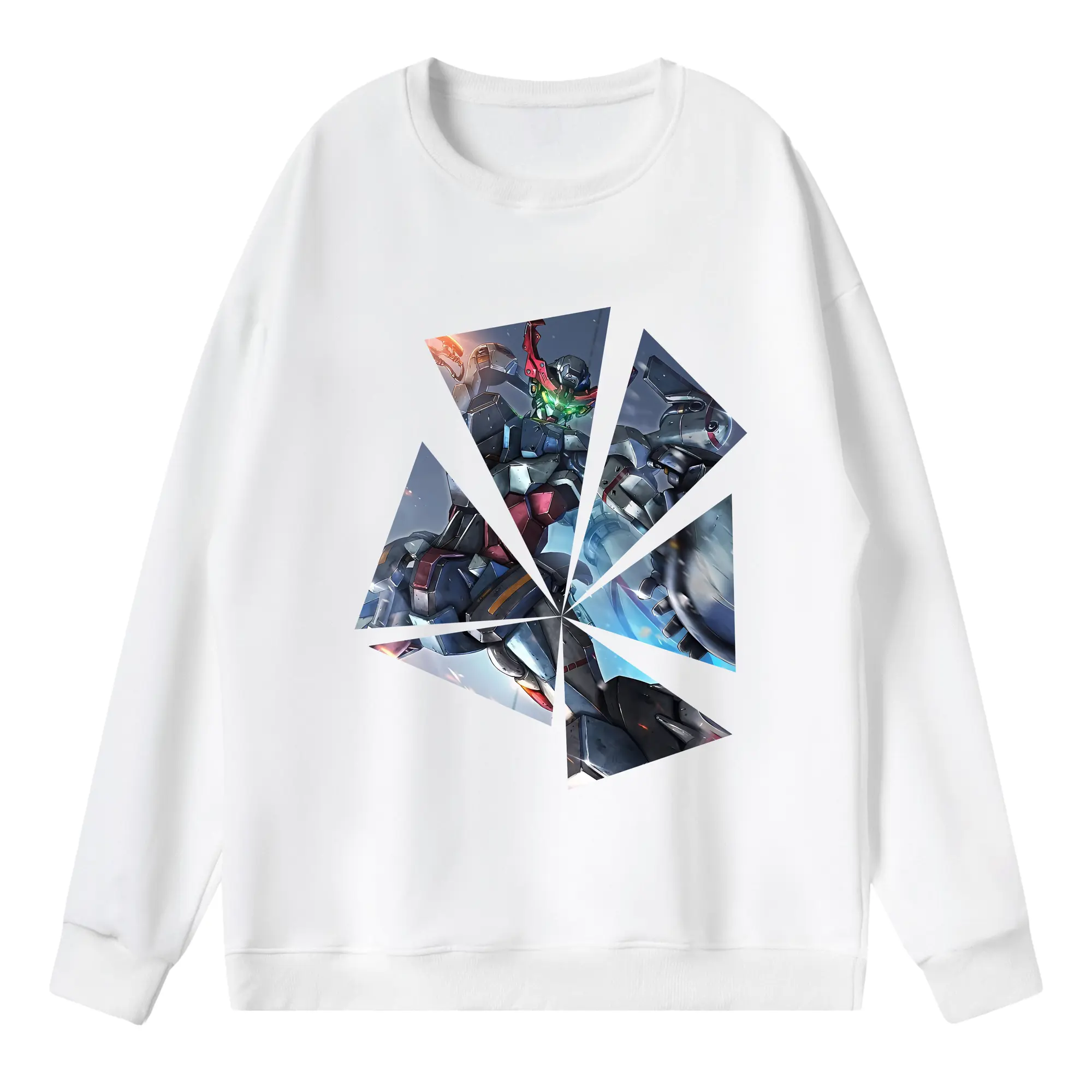 ガンダム グッズ,Gクゥァンタガンダム - 薄手 クルーネック スウェット 裏毛260g · ポリエステル 春秋向け カジュアル 男女兼用 · トレーナー デイリー スポーツ 散歩に最適
