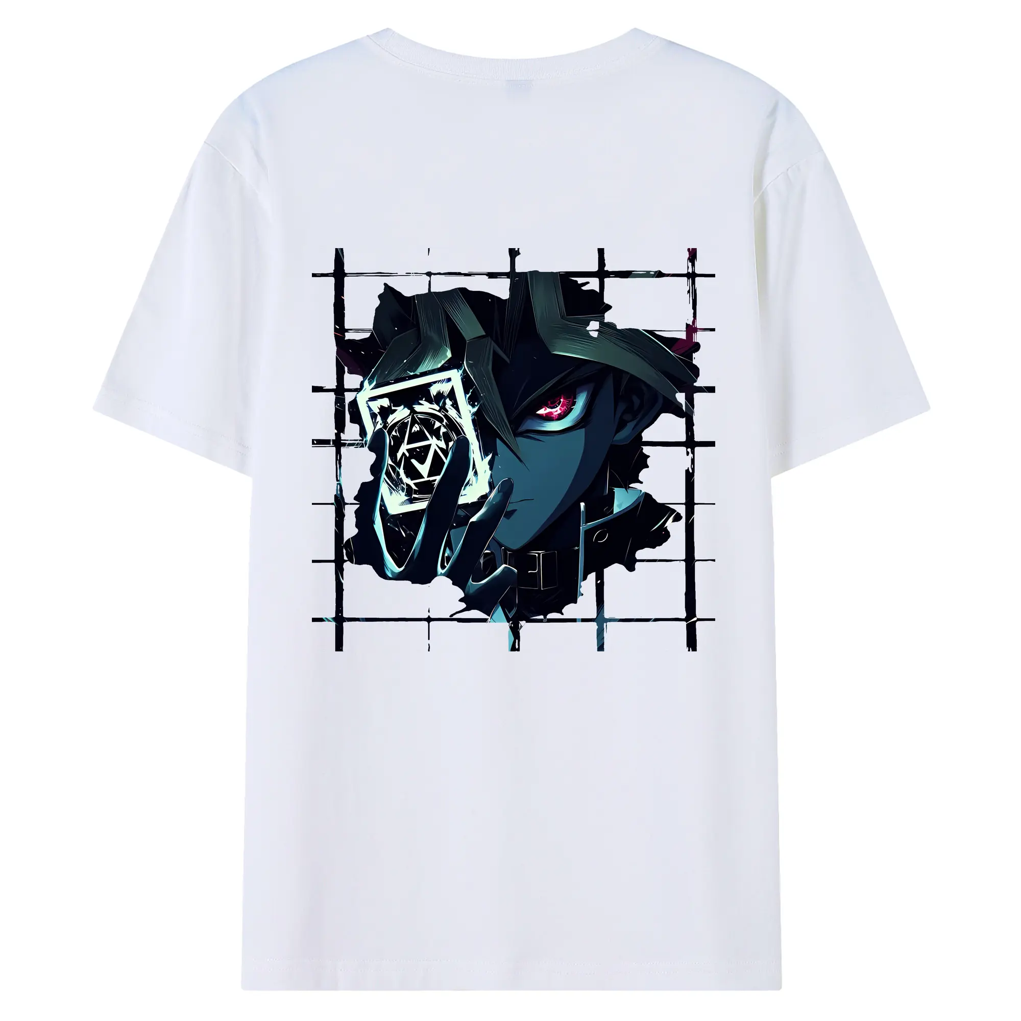 遊☆戯☆王 グッズ,武藤遊戯 - 綿100％ 半袖Tシャツ ・ バックプリント ・ 快適 通気性 ・ 日常使い 散歩 スポーツ用